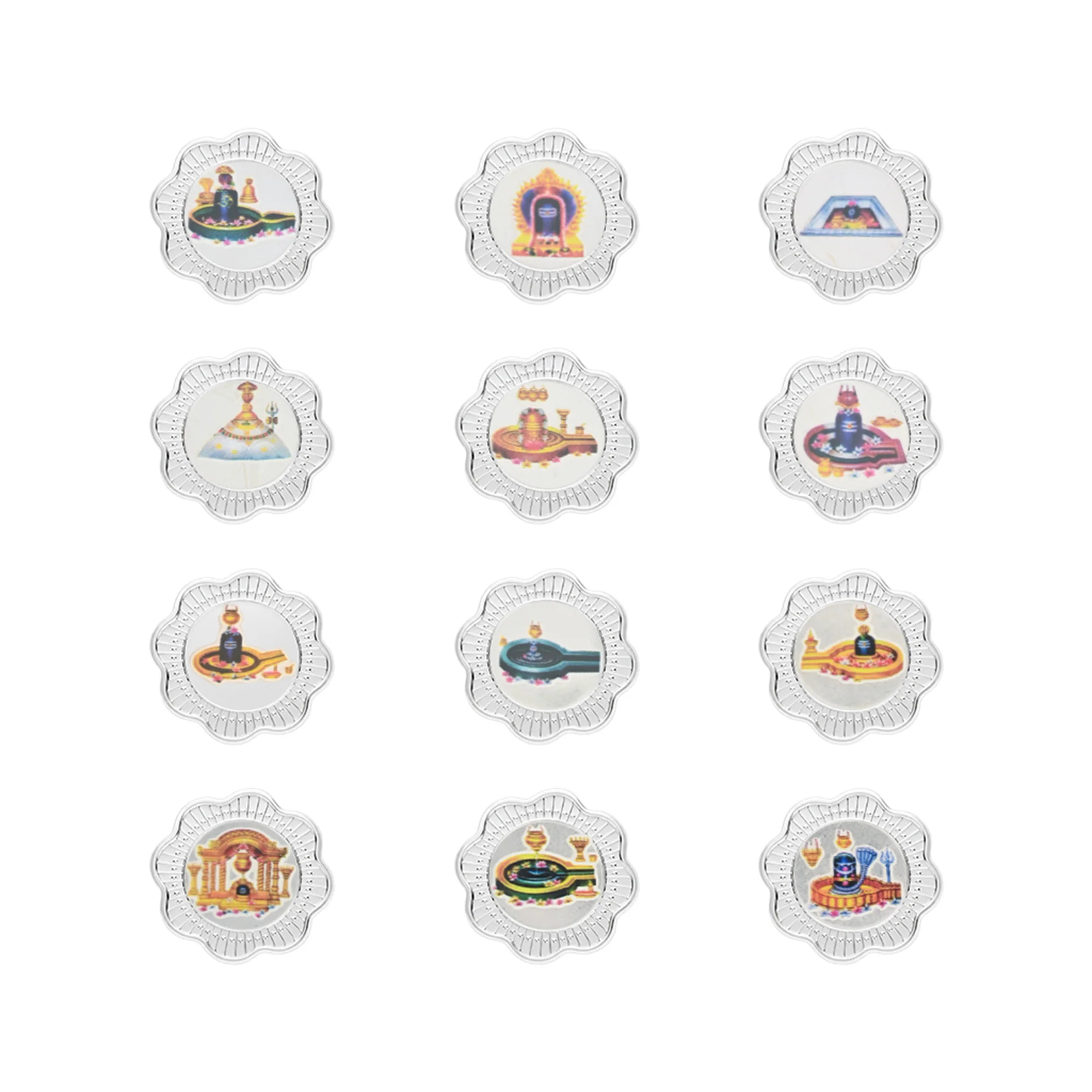 12 Jyotirling 999 Silver Coin Box (12 Coins) - Image 2
