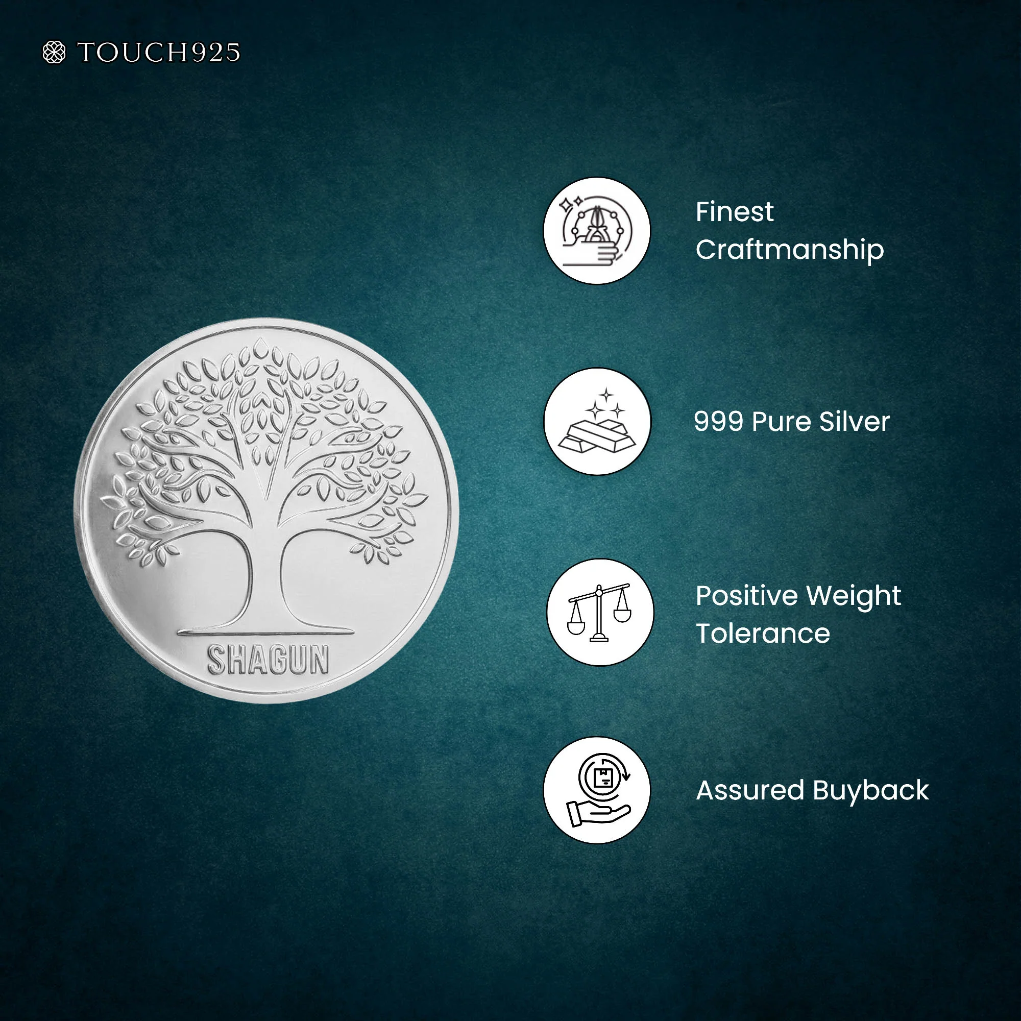 1g Banyan Tree 999 Silver Coin