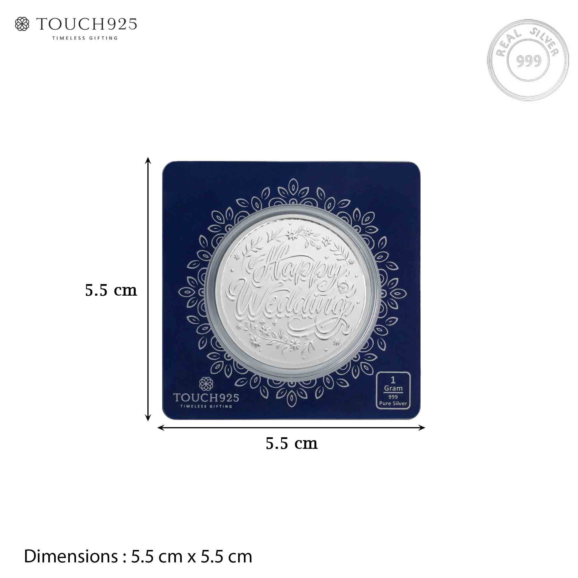 1g Happy Wedding 999 Silver Coin - Image 5