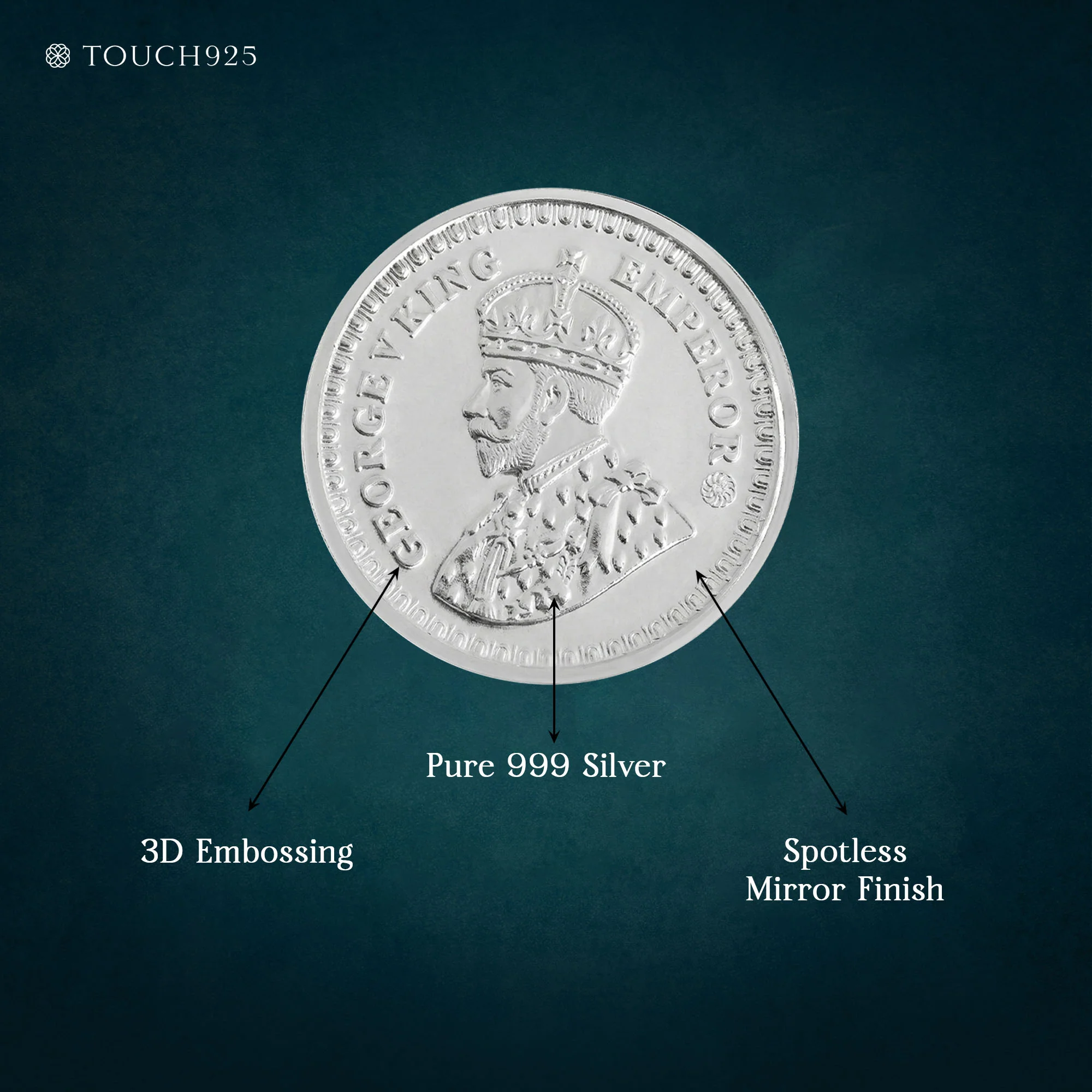 1g King George V 999 Silver Coin - Image 4