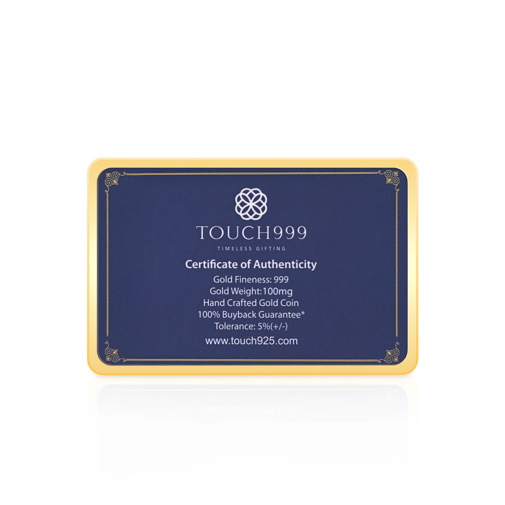 24K (999) Pure 100 mg Tree Gold Coin - Image 3