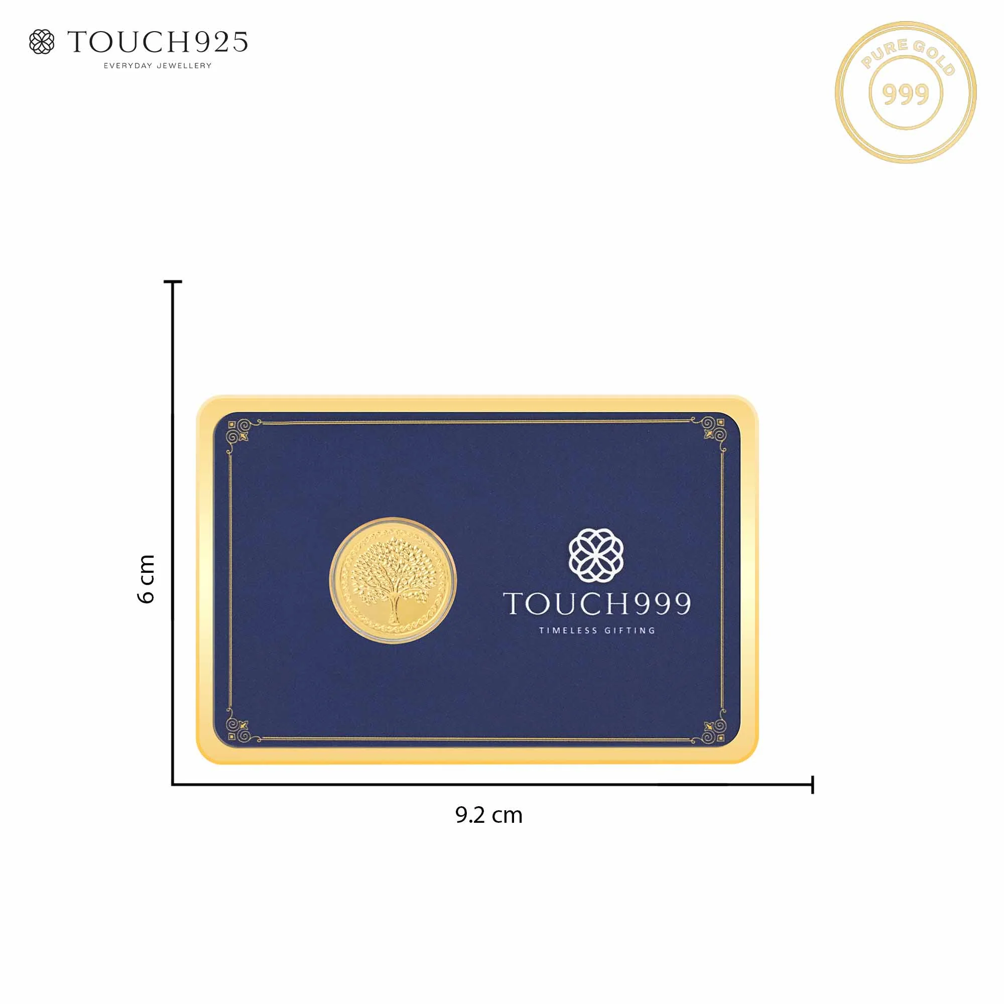 24K (999) Pure 100 mg Tree Gold Coin - Image 4