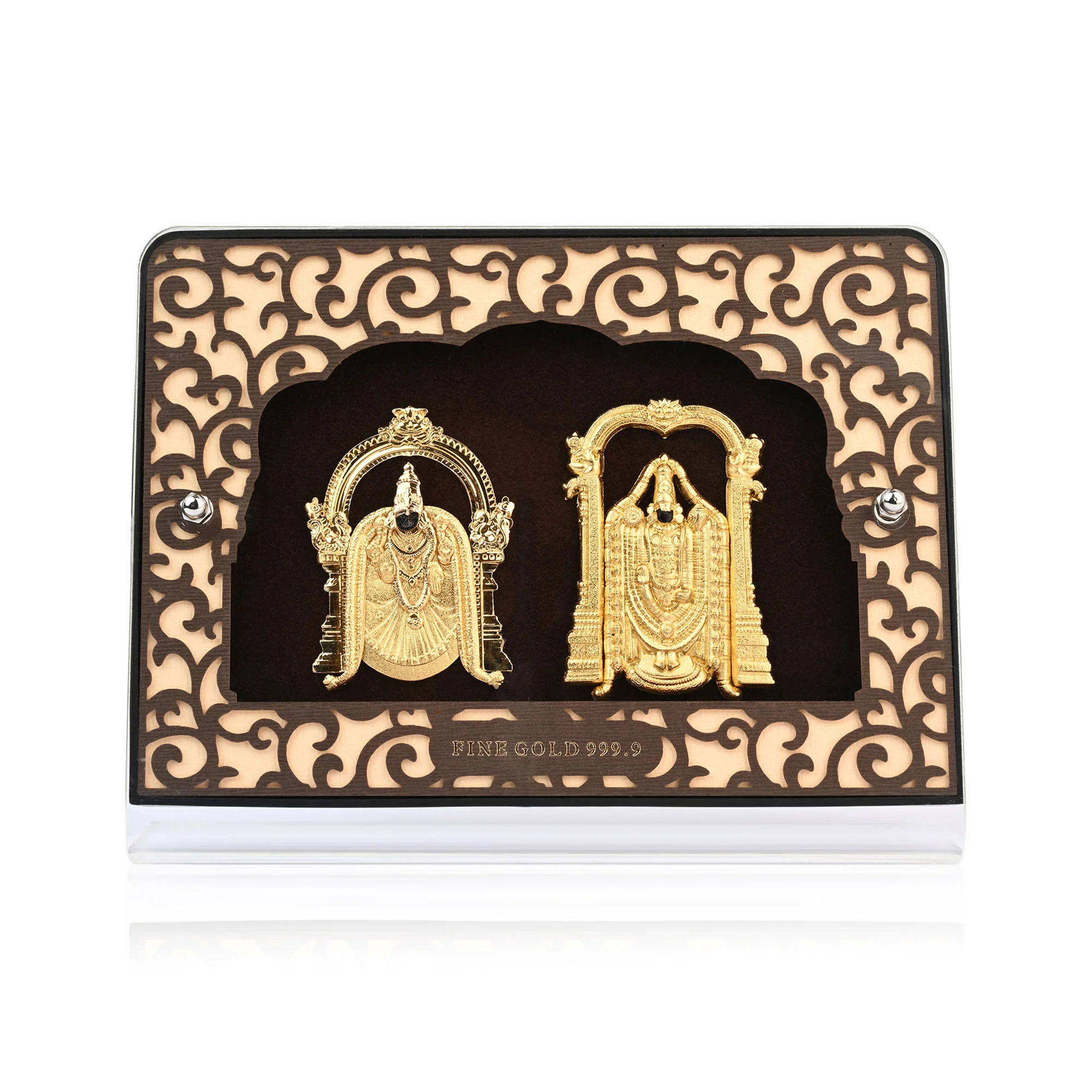24K Gold Foil Balaji Padmavati Frame - Image 4