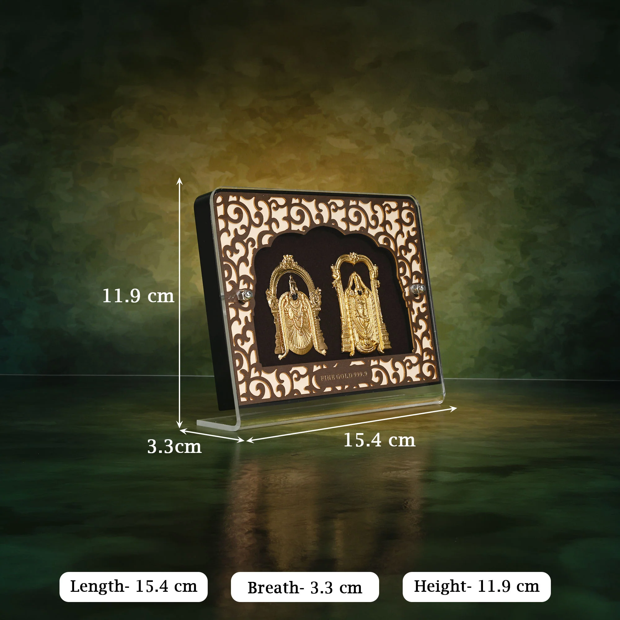 24K Gold Foil Balaji Padmavati Frame - Image 5