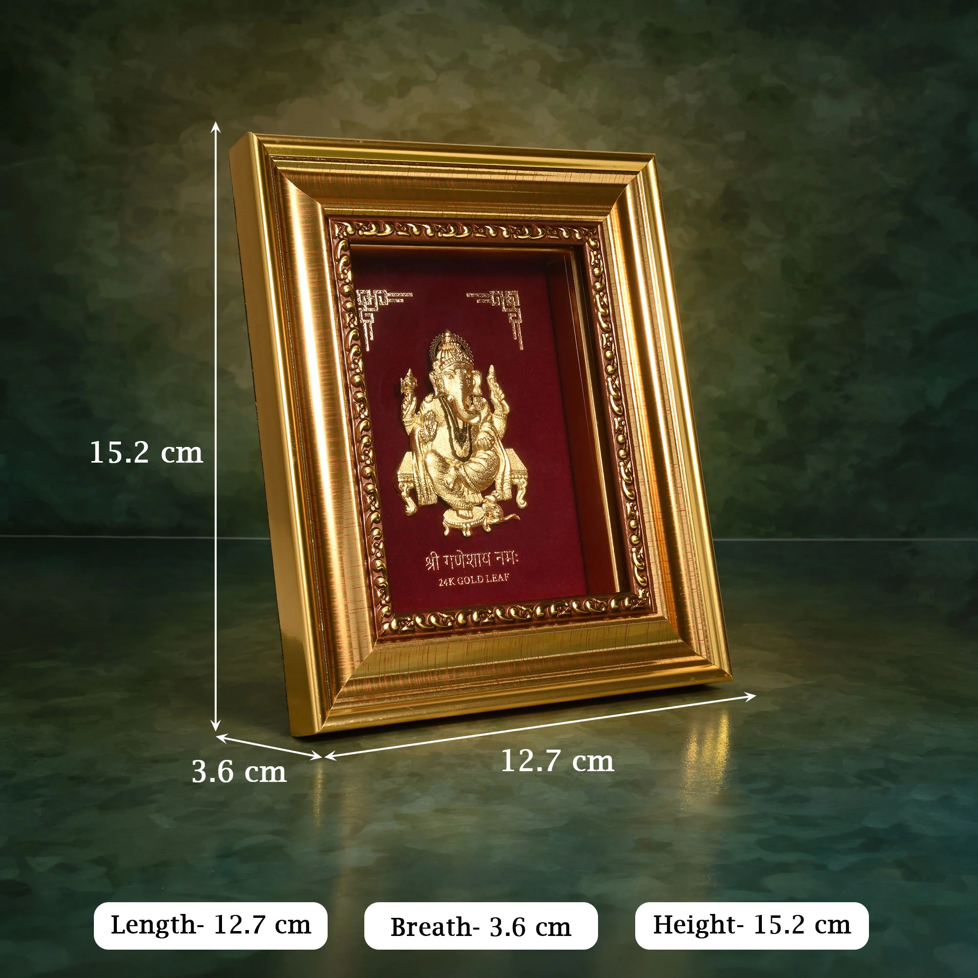 24K Gold Foil Ganesh Frame - Image 5