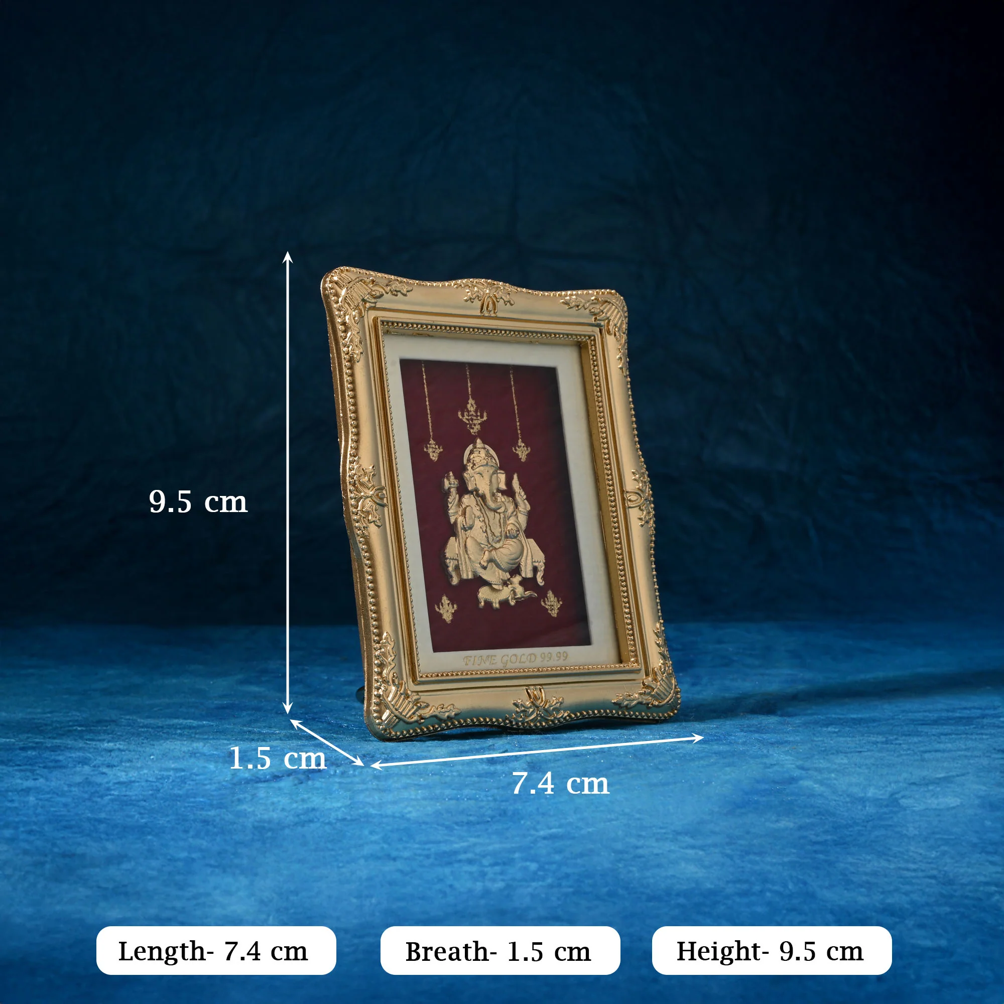 24K Gold Foil Ganesha Frame - Image 5