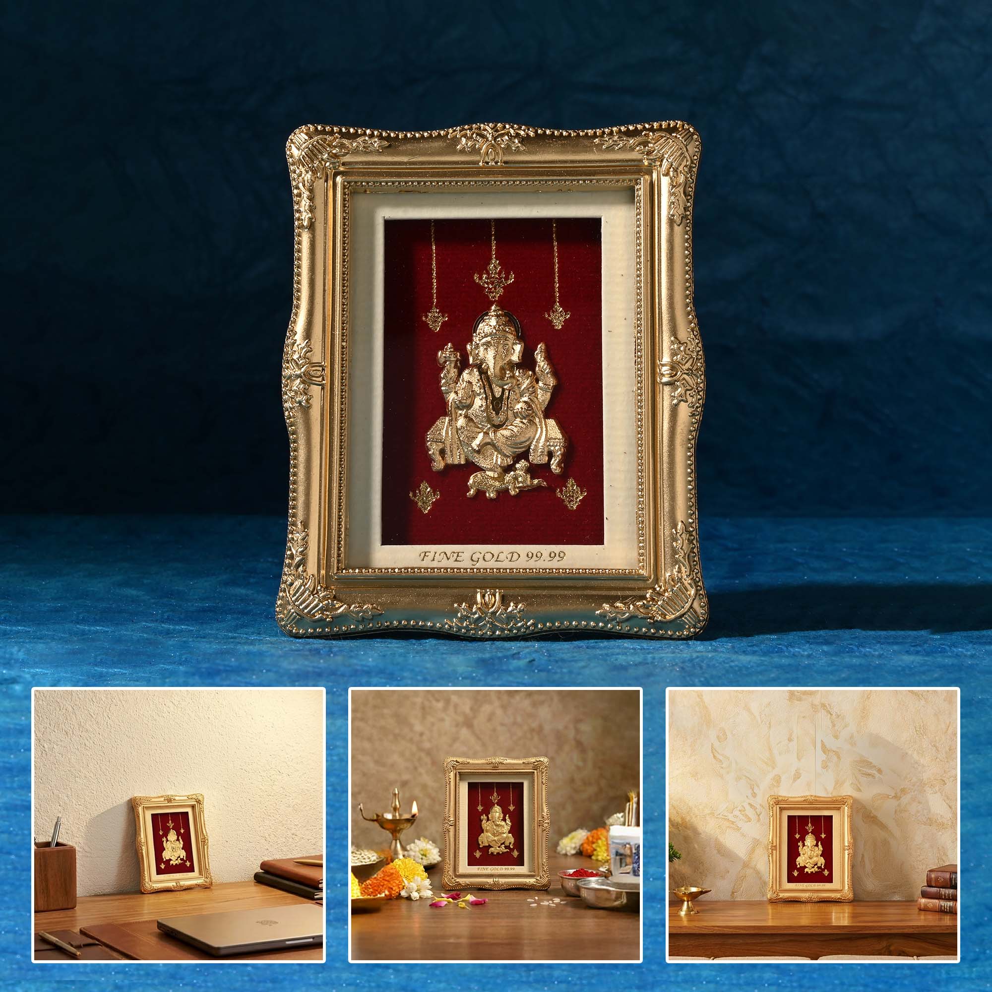 24K Gold Foil Ganesha Frame - Image 6