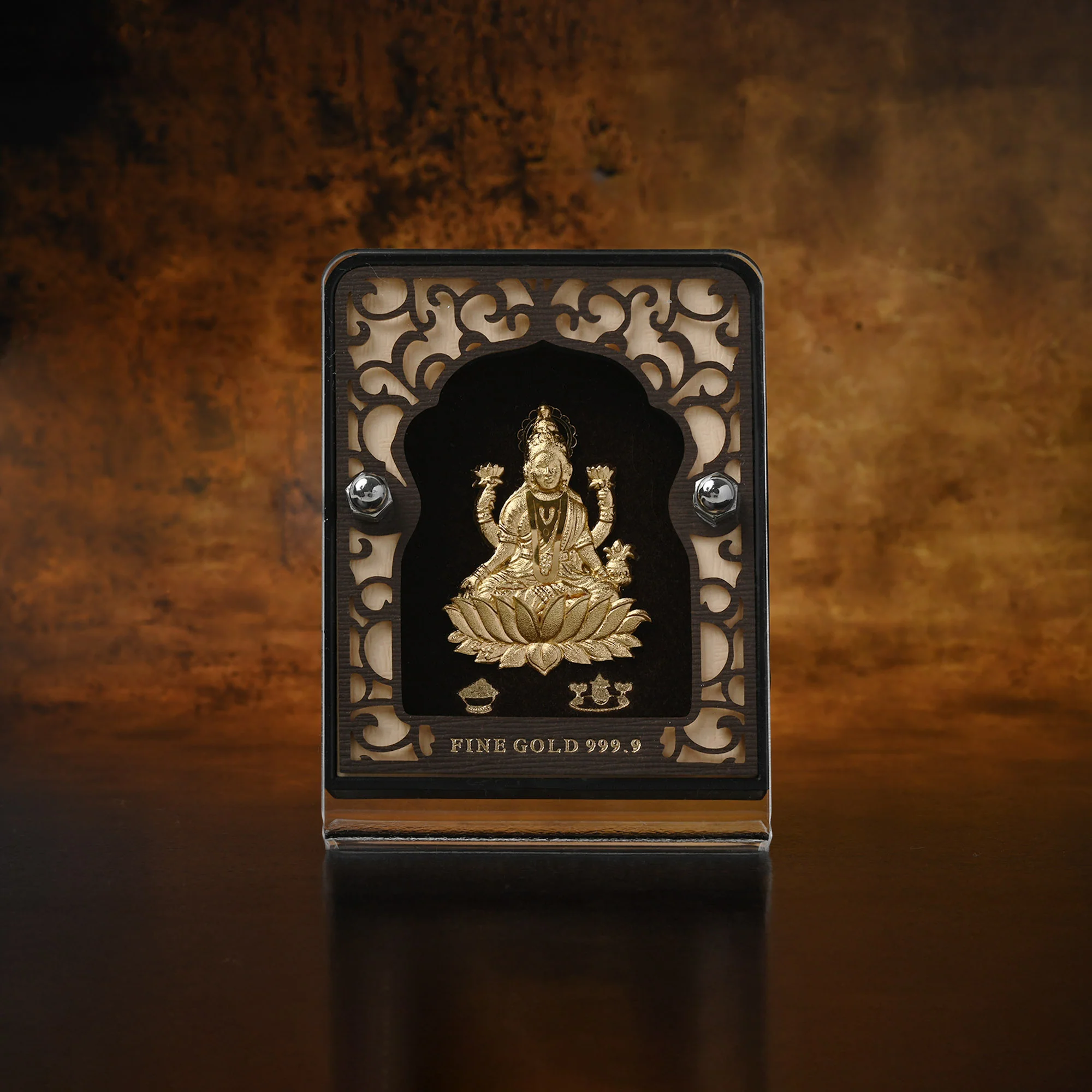 24K Gold Foil Maa Lakshmi Frame