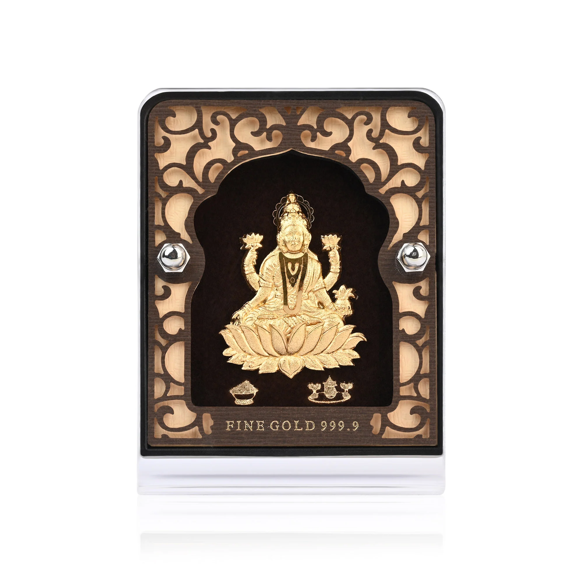 24K Gold Foil Maa Lakshmi Frame - Image 4