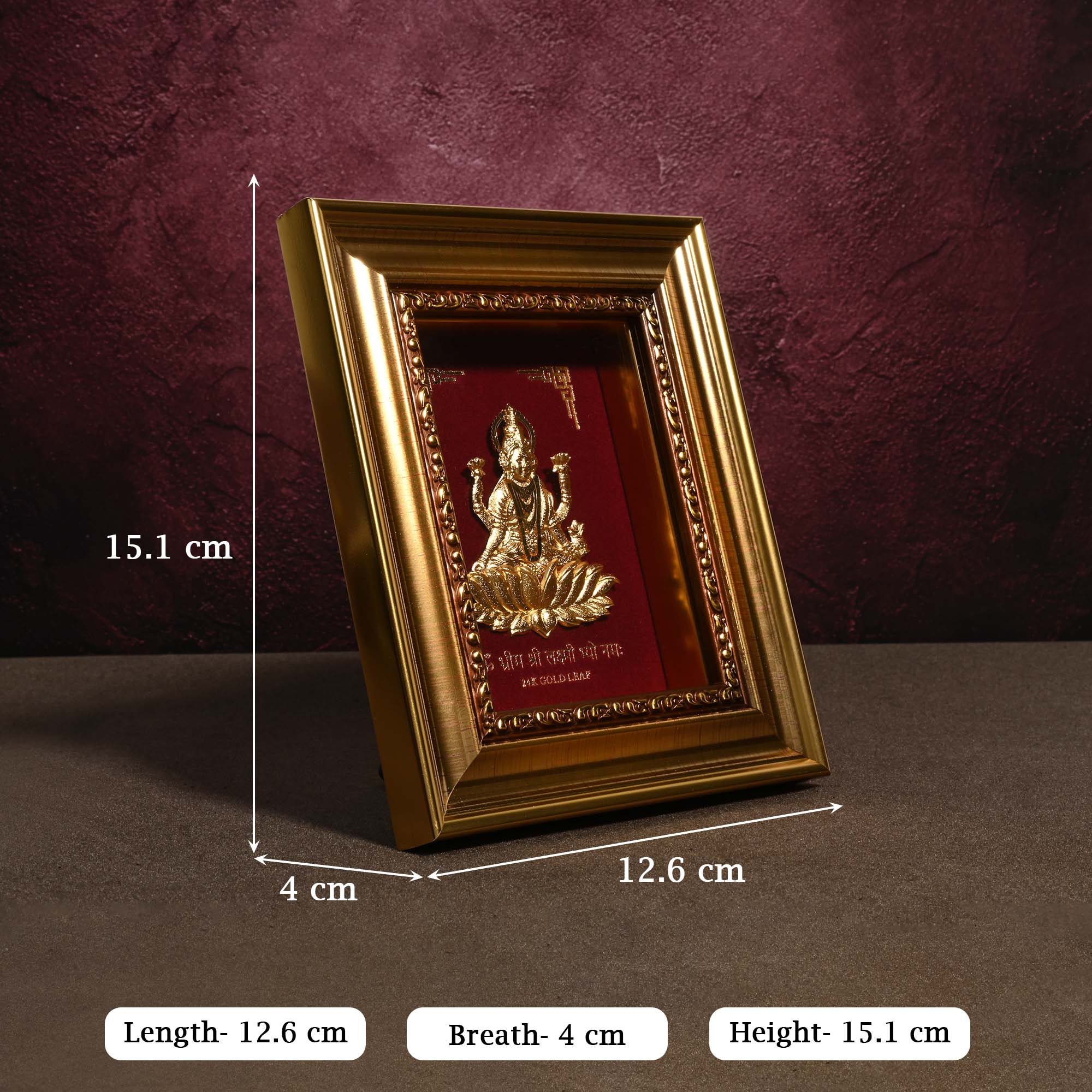24K Gold Foil Mahalakshmi Frame - Image 5