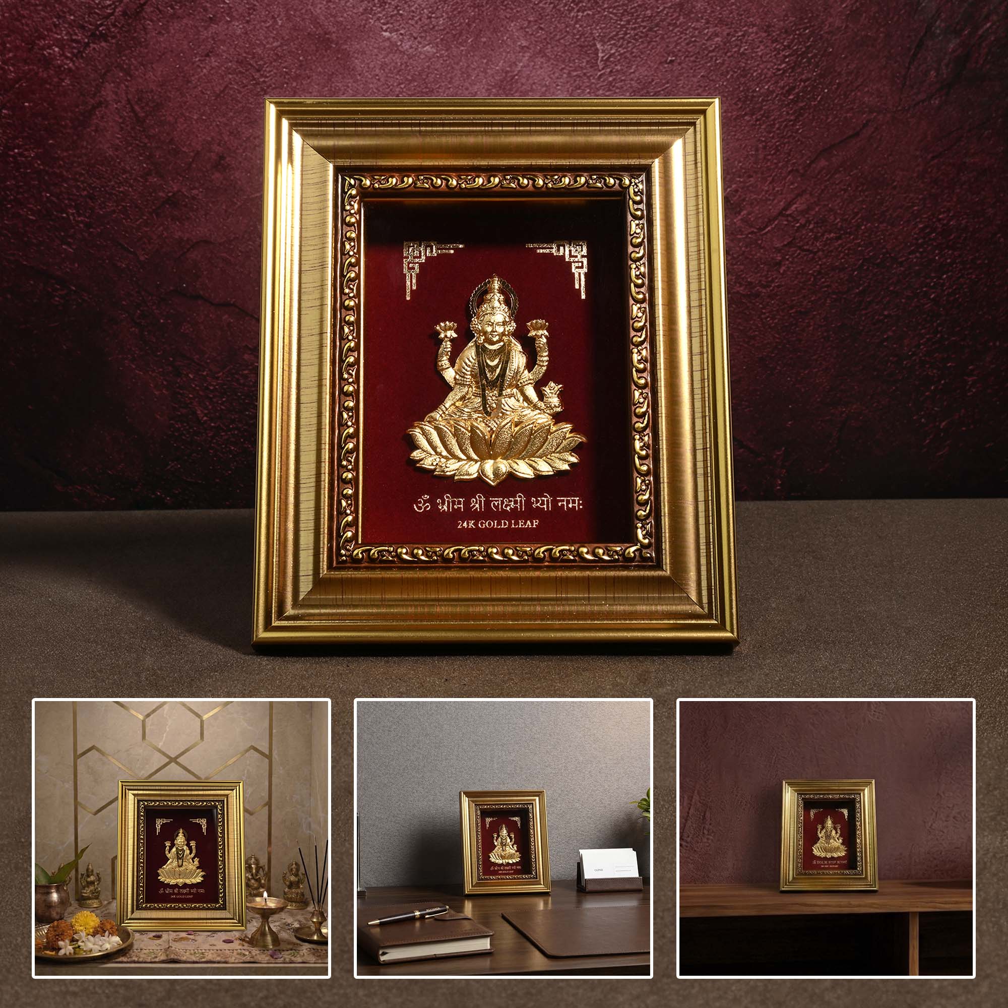 24K Gold Foil Mahalakshmi Frame - Image 6