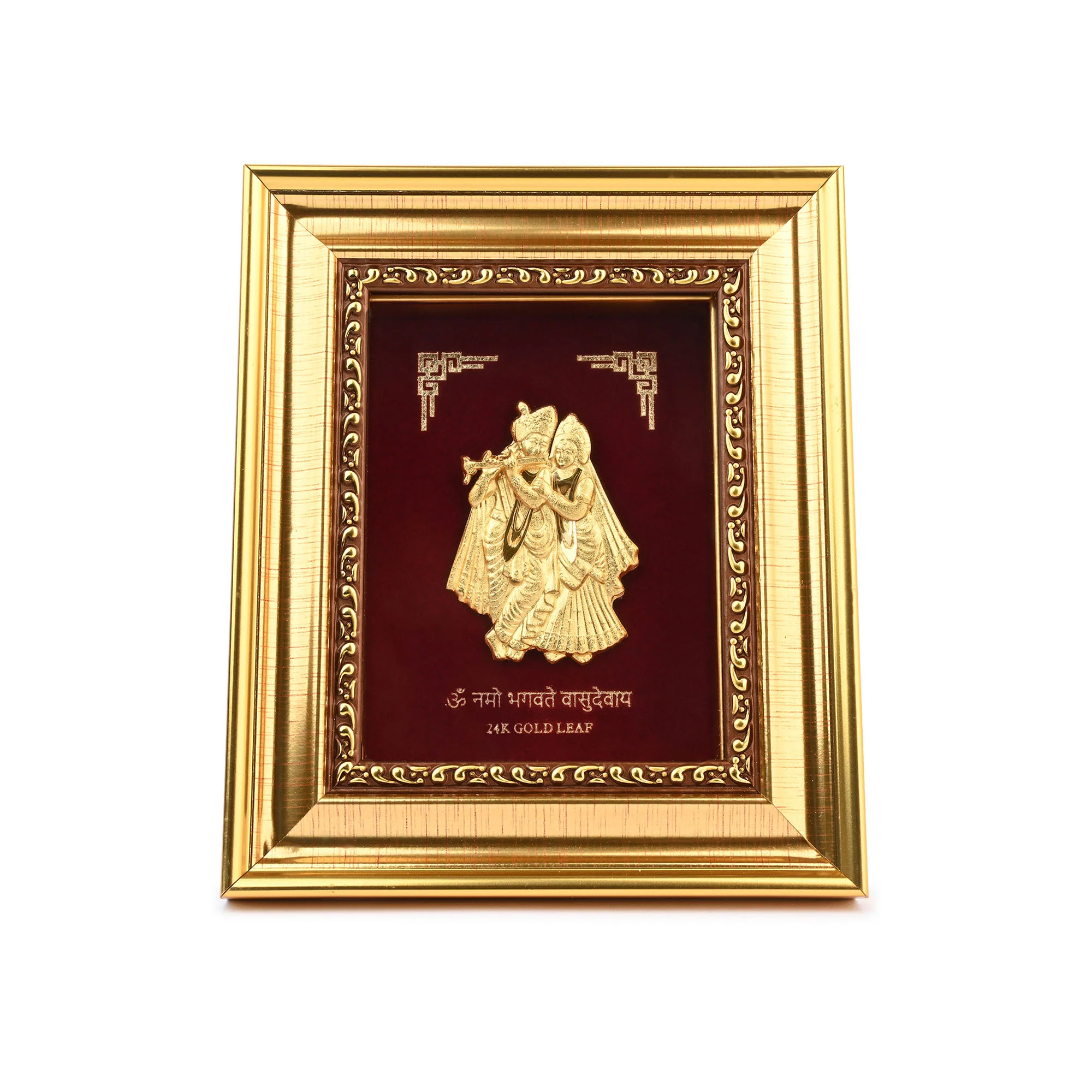 24K Gold Foil Radha Krishna Frame - Image 4