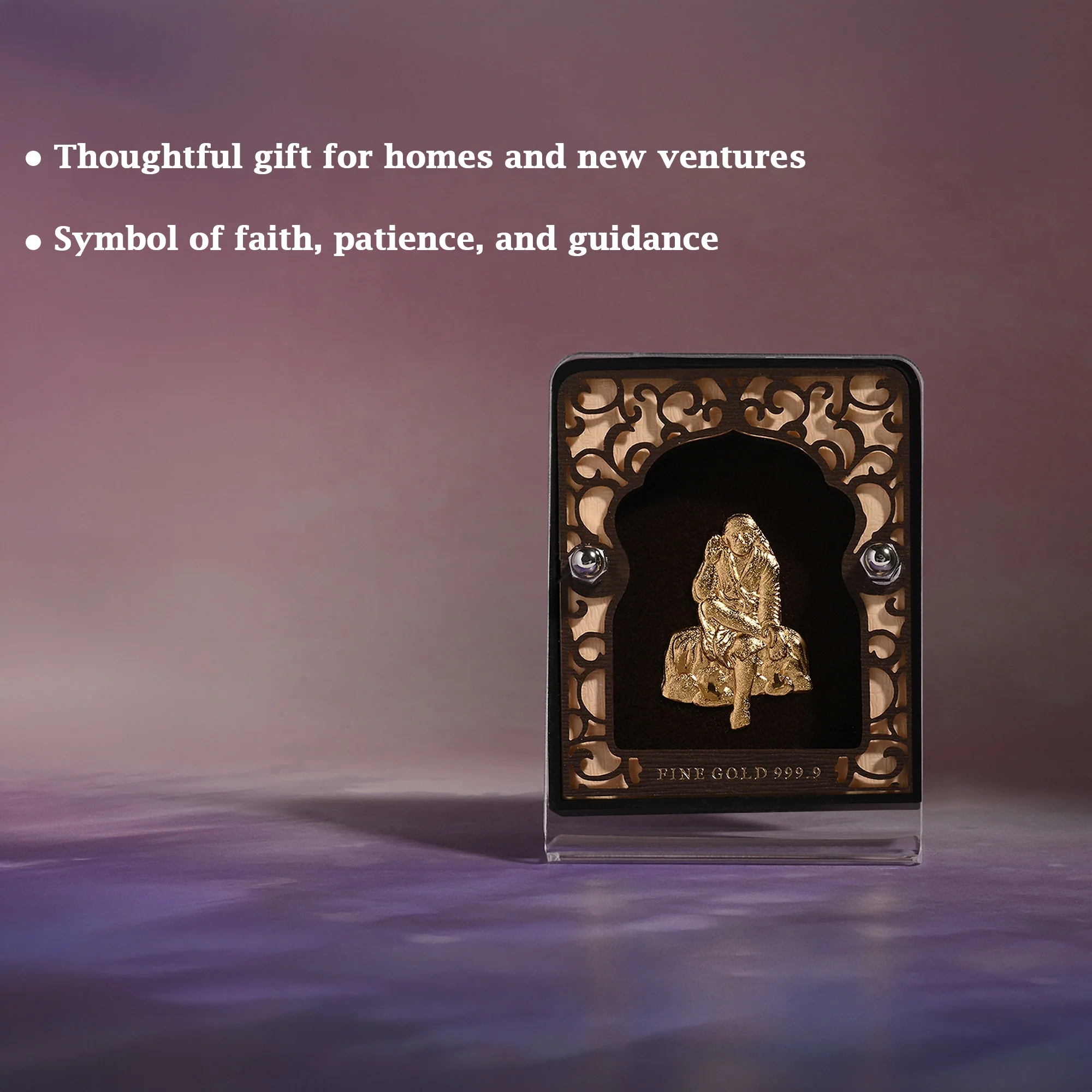 24K Gold Foil Sai Baba Frame - Image 2
