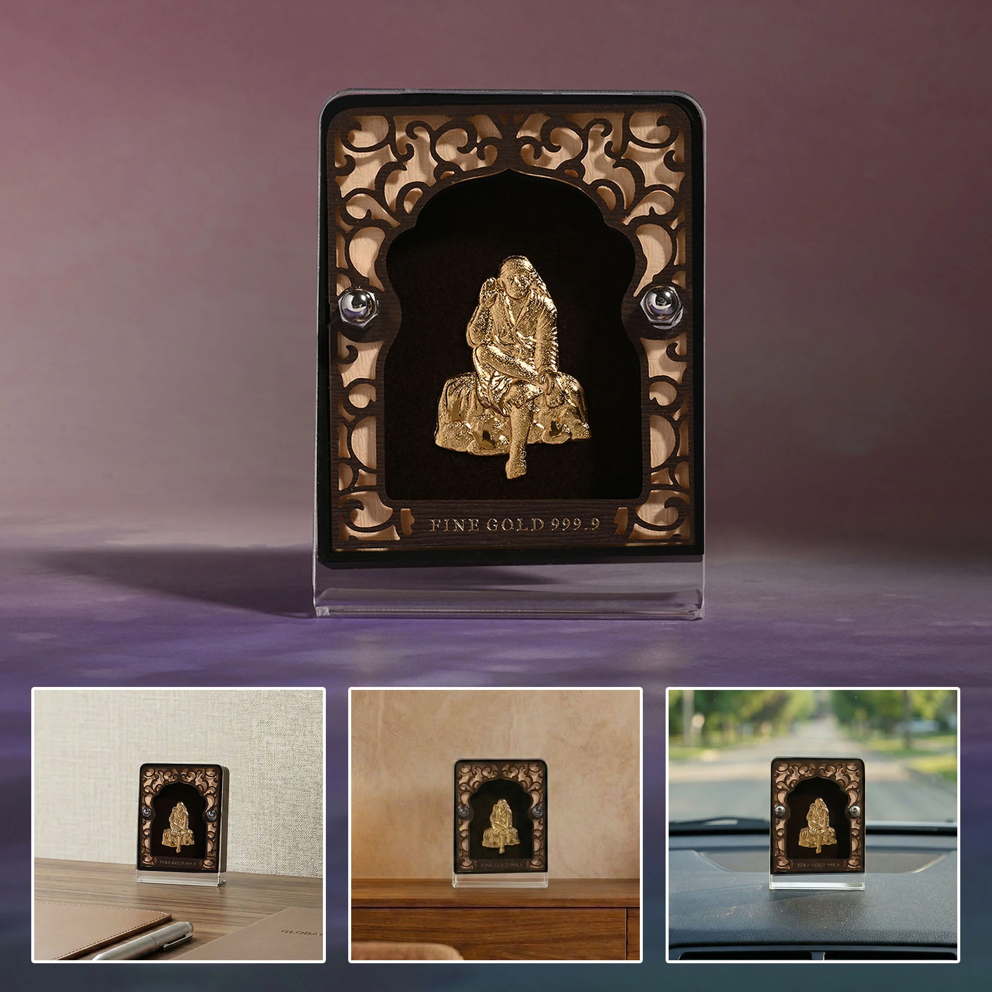 24K Gold Foil Sai Baba Frame - Image 6