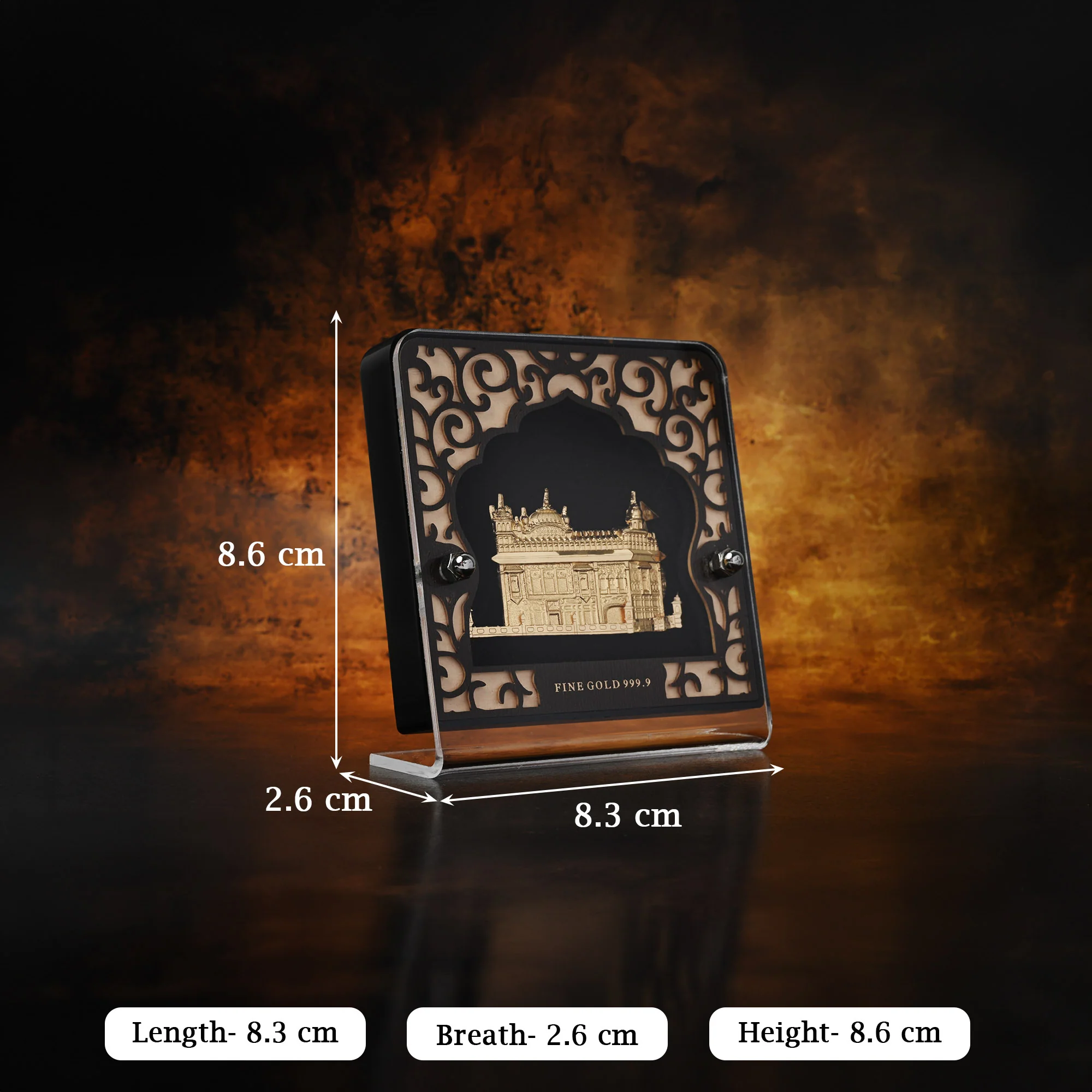 24K Gold Golden Temple Frame - Image 5