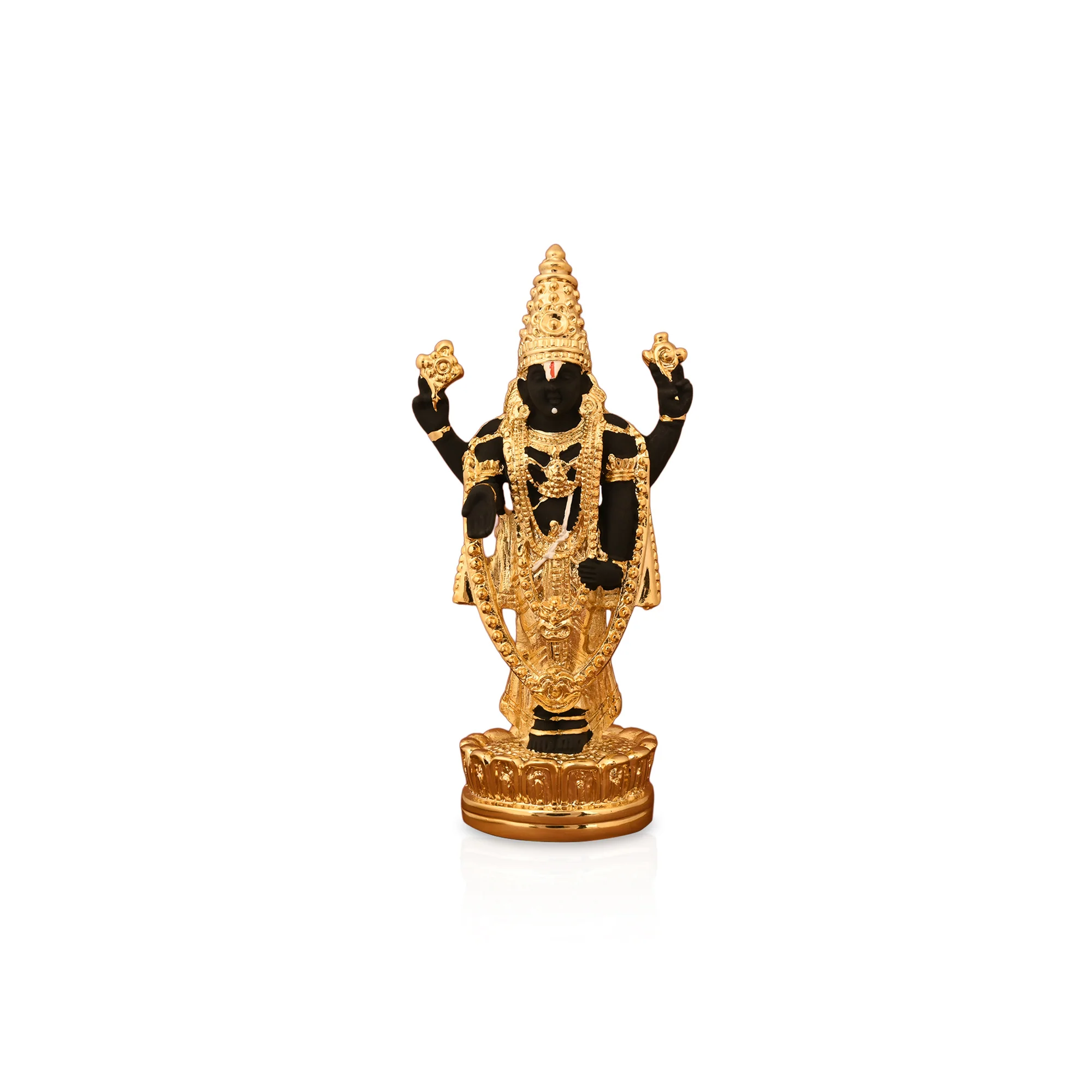 24K Gold Plated Shree Balaji Idol - Image 4