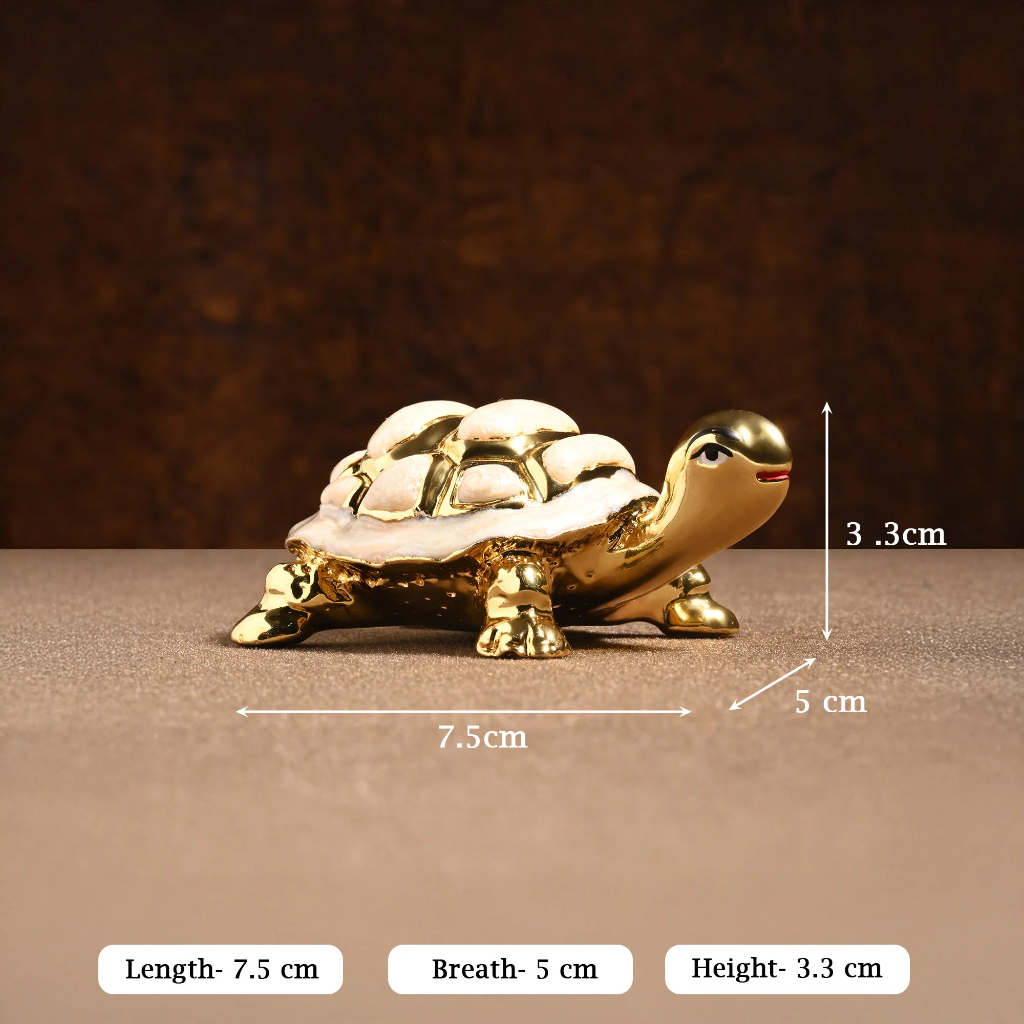 24K Gold Plated Tortoise Figurine - Image 5