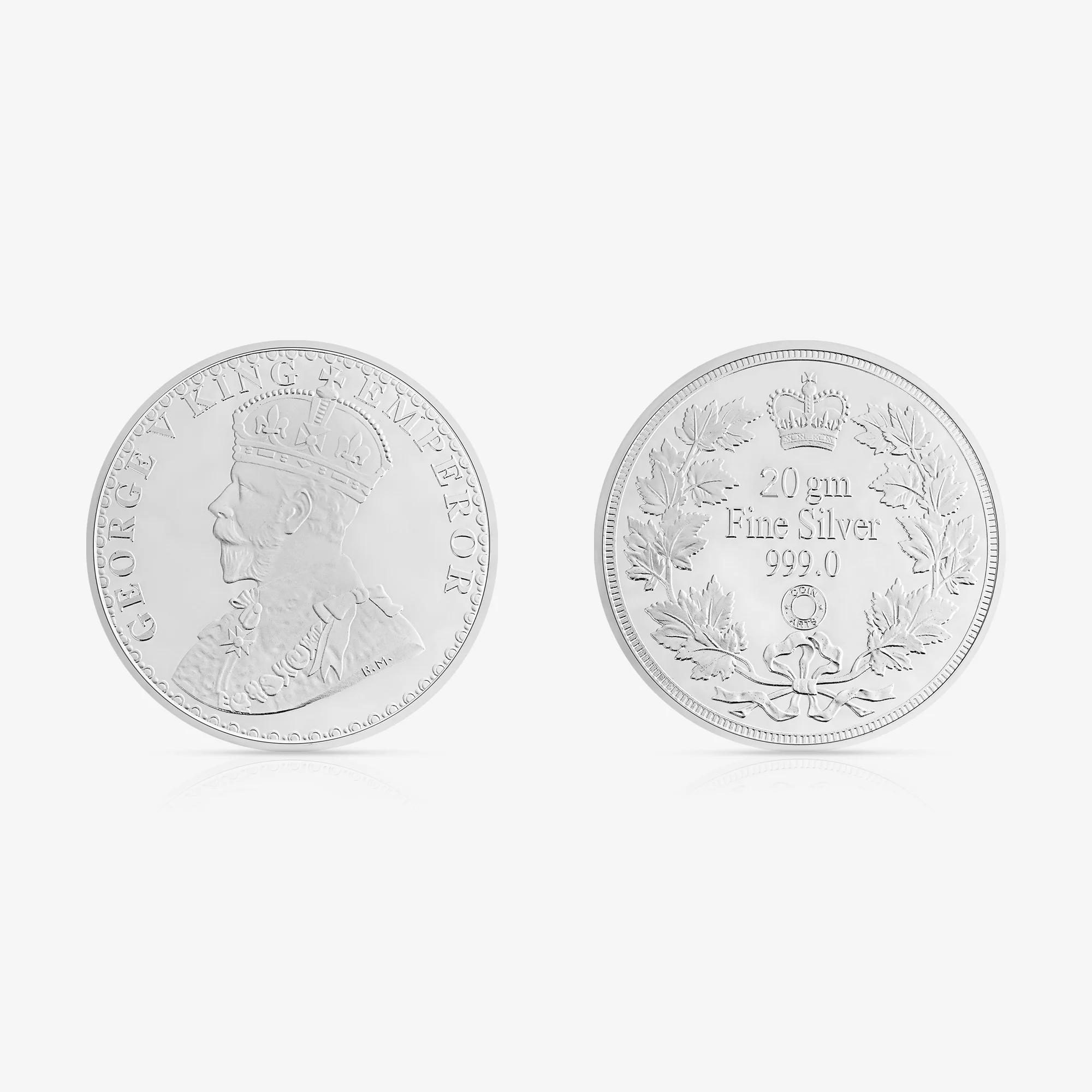 20g George V King Emperor Pure 999 Silver Coin - Image 3