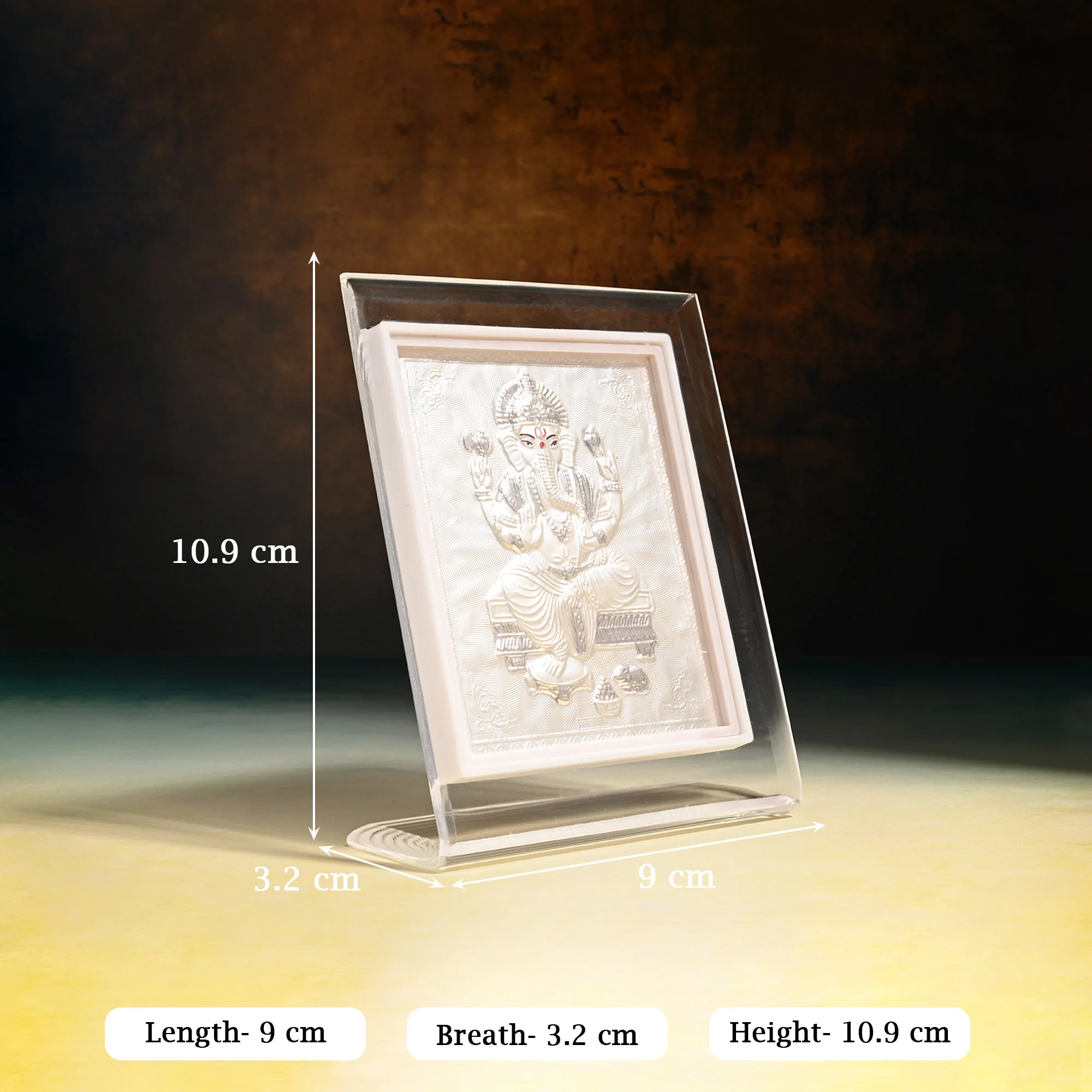 999 Pure Silver Lord Ganesh Frame - Image 5