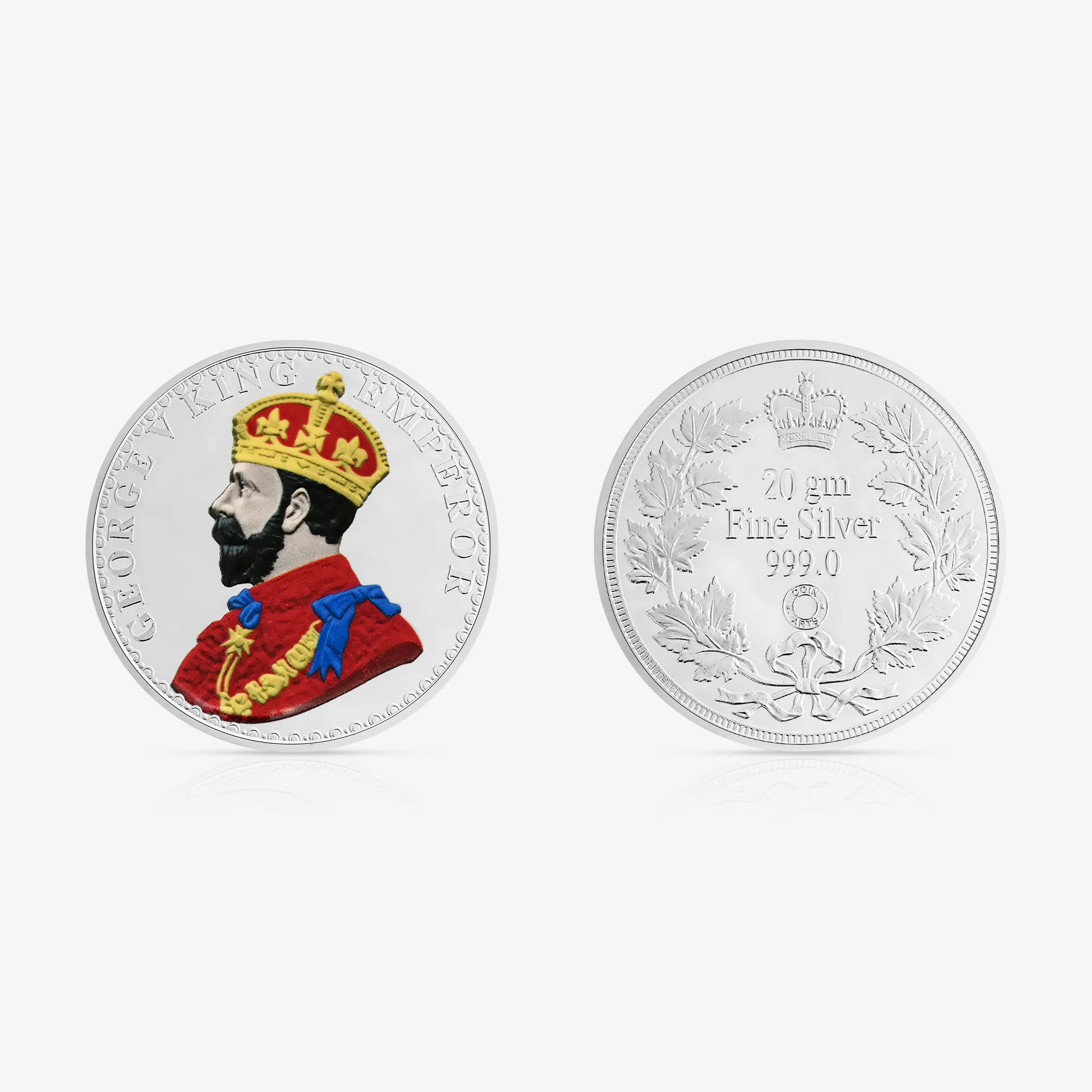 10-20g King George 999 Silver Coin - Image 8
