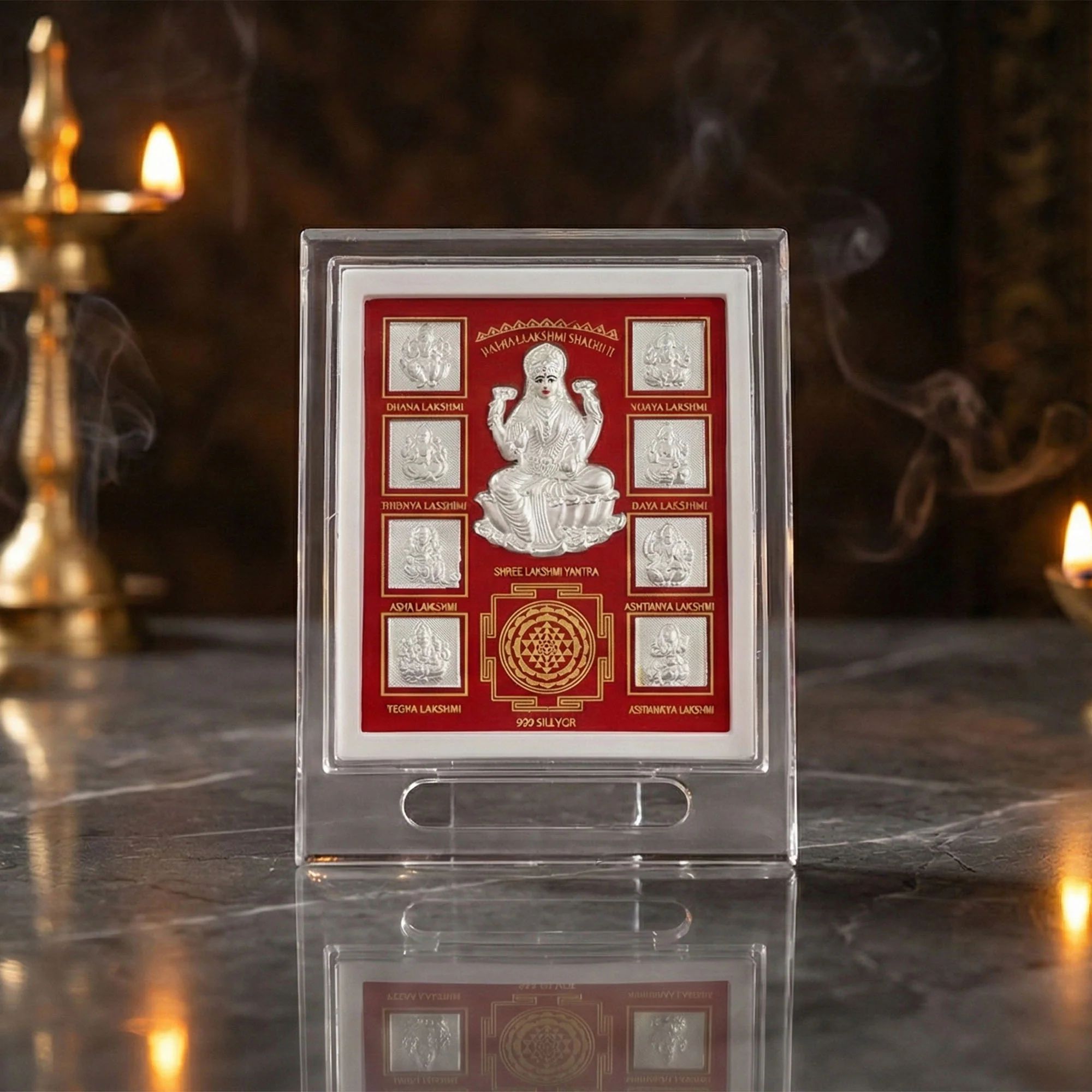999 Silver Ashta Lakshmi Yantra