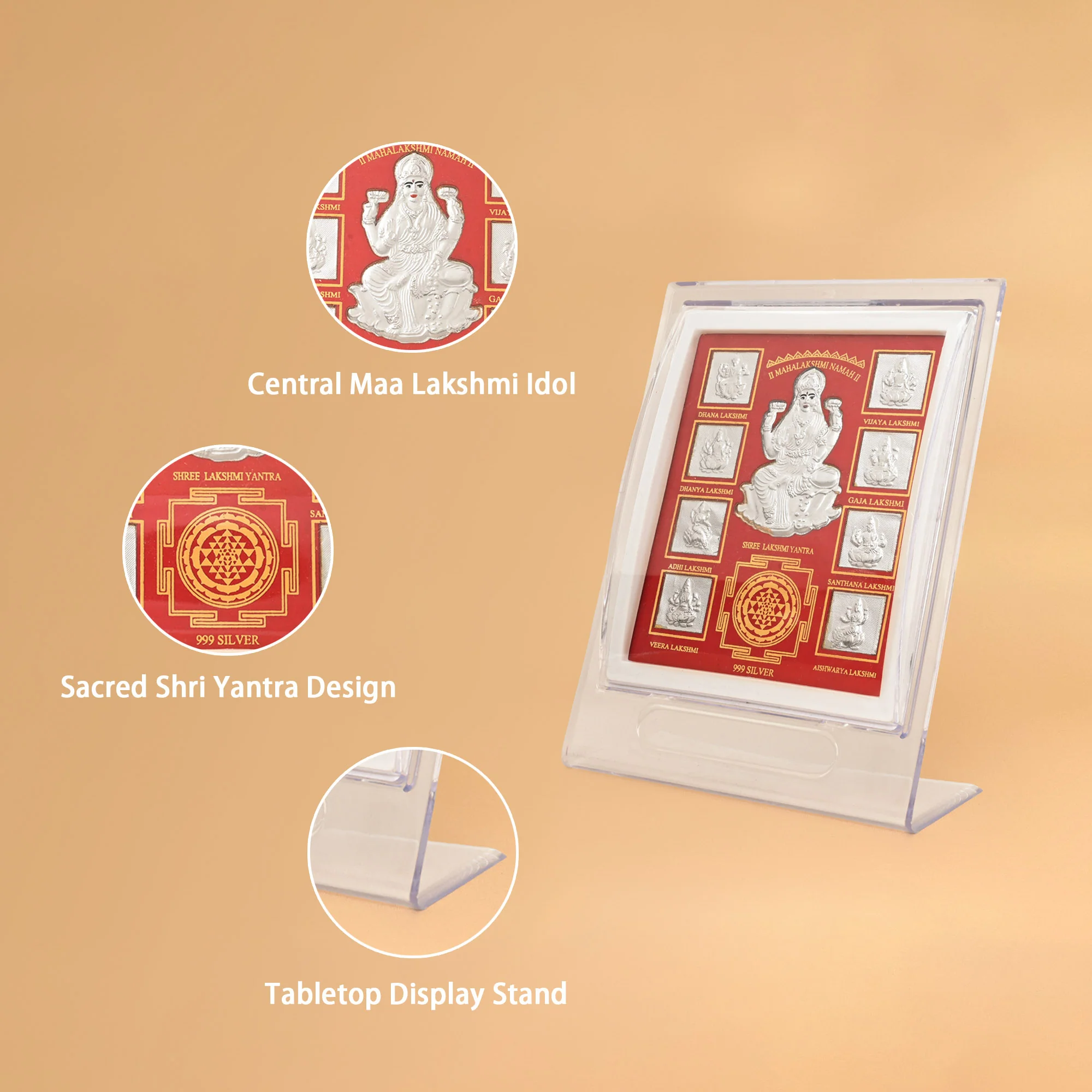 999 Silver Ashta Lakshmi Yantra - Image 3