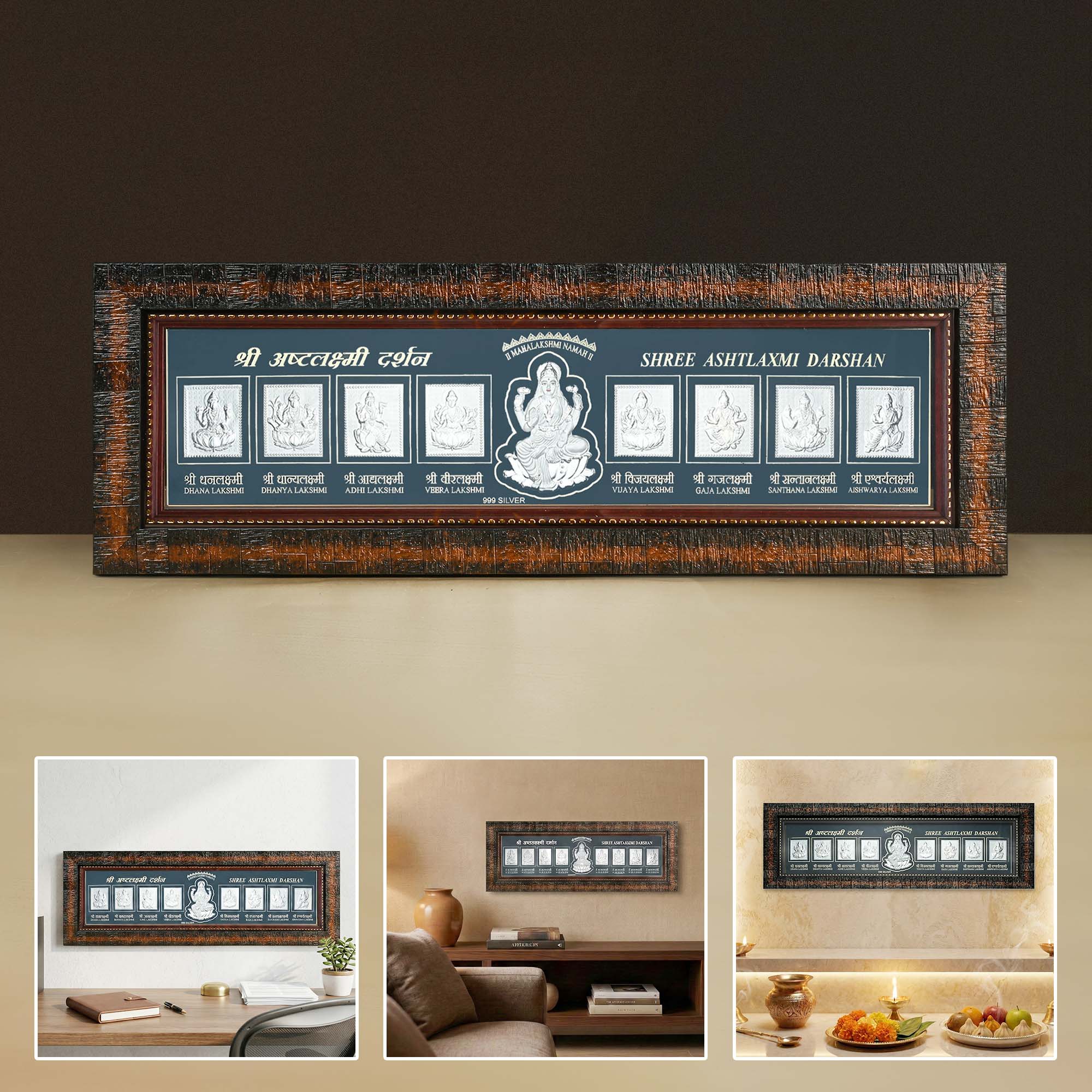 999 Silver Ashtalakshmi Wall Frame - Image 6