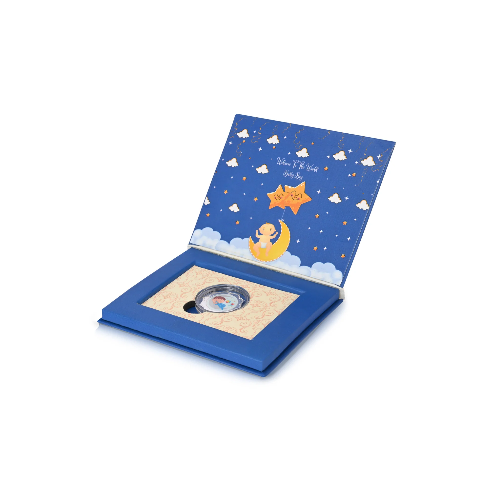 999 Silver Baby Boy Coin Box - Image 5