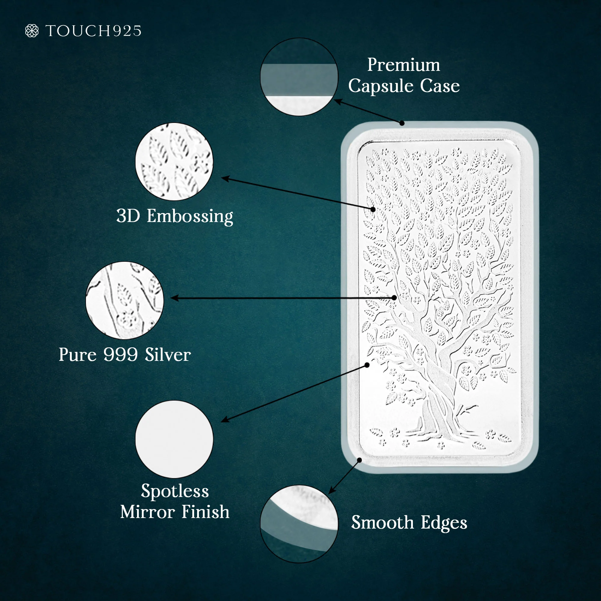 100g Banyan Tree 999 Silver Bar - Image 2
