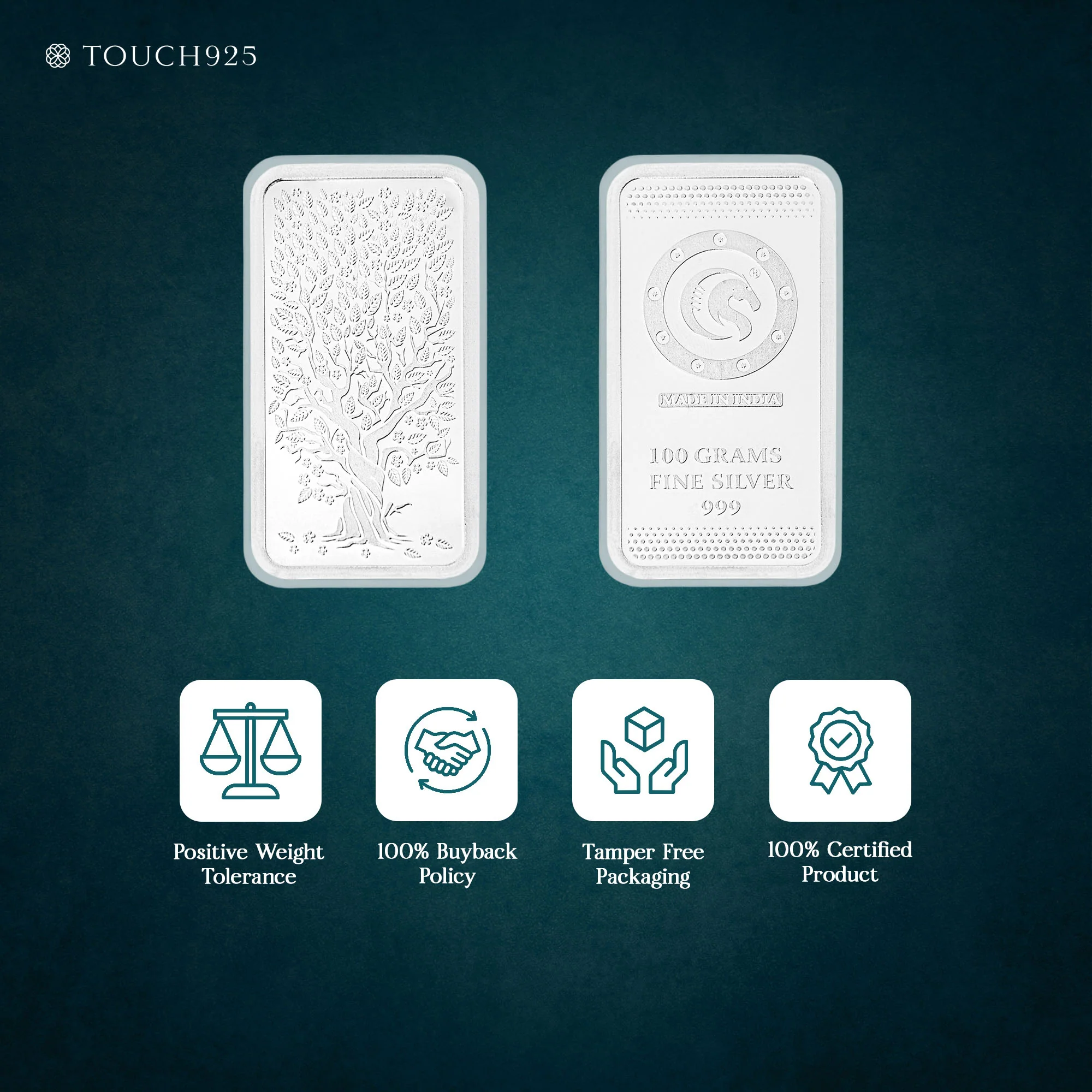 100g Banyan Tree 999 Silver Bar - Image 4