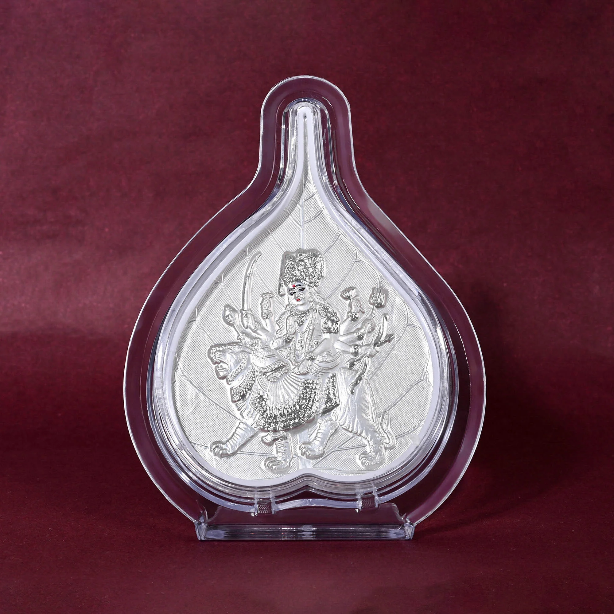 999 Silver Durga Maa Idol Frame - Image 3