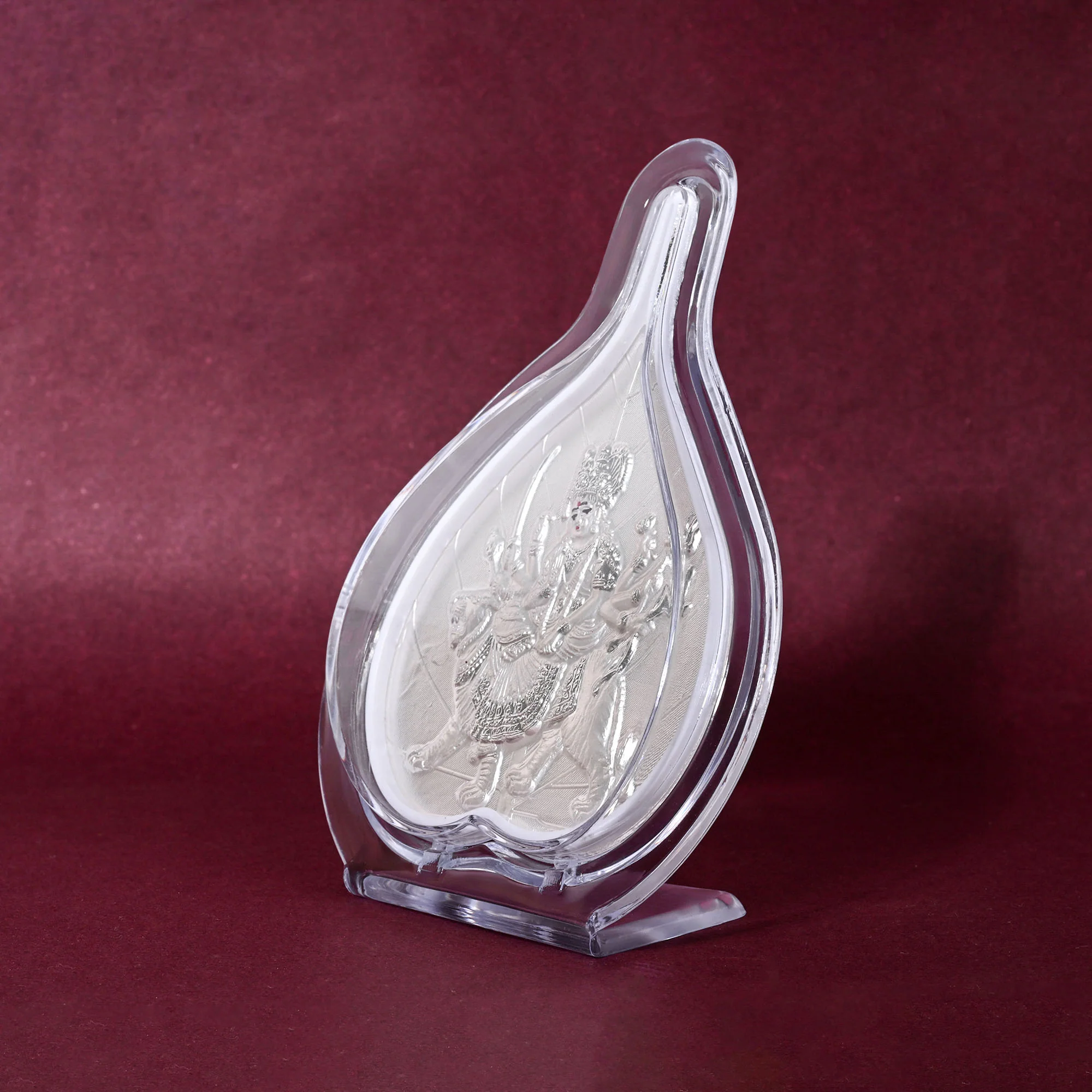999 Silver Durga Maa Idol Frame - Image 4