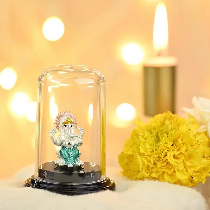 999 Silver Ekdant Ganesh Murti - Image 3