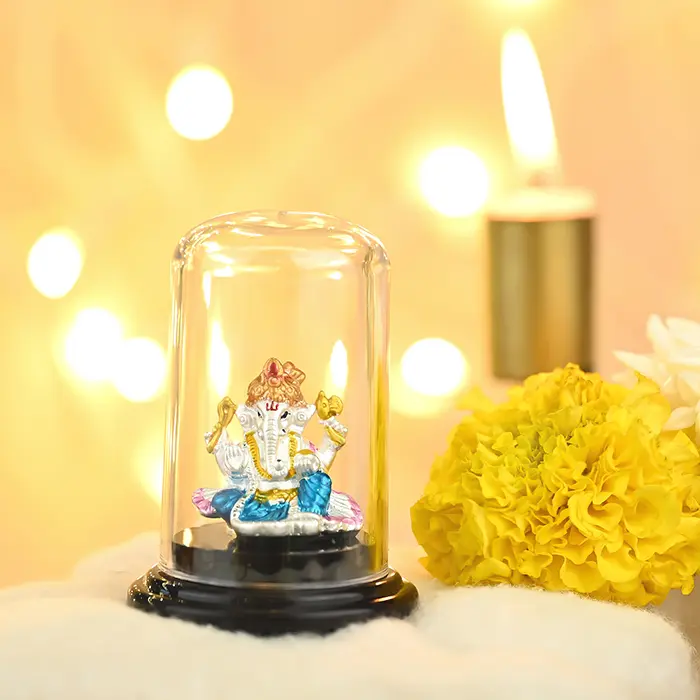 999 Silver Ganesh Ji Divine Murti - Image 3