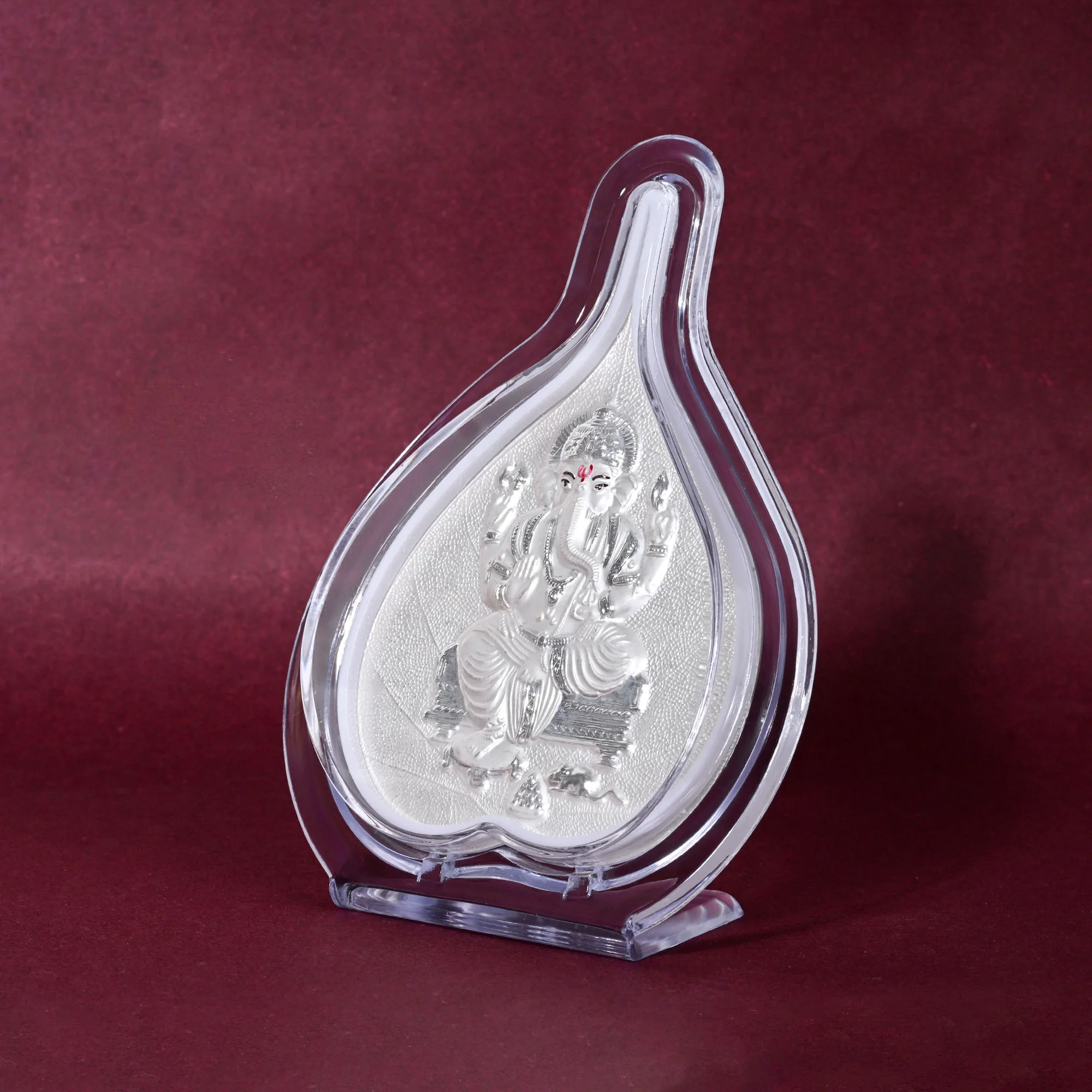999 Silver Ganesh Ji Frame - Image 4