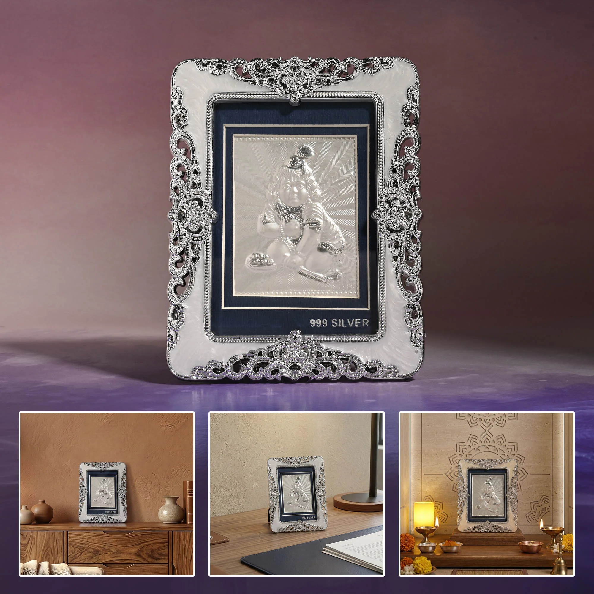 999 Silver Laddu Gopal Frame - Image 6