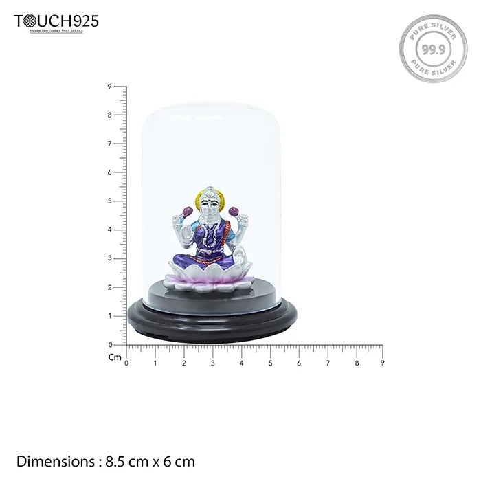 999 Silver Lakshmi Devi Eternal Blessing Idol - Image 4