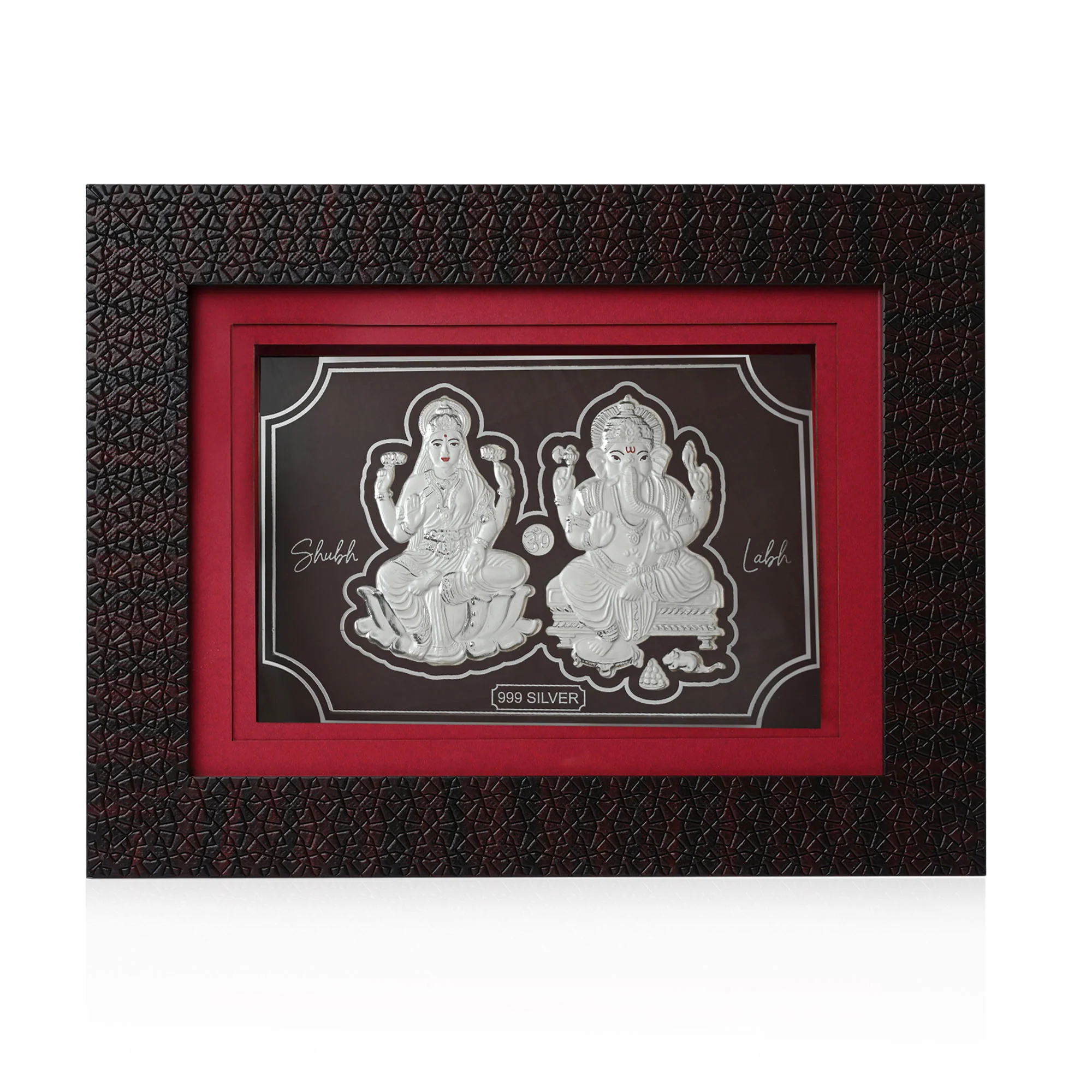 999 Silver Lakshmi Ganesh LED Frame - Image 4