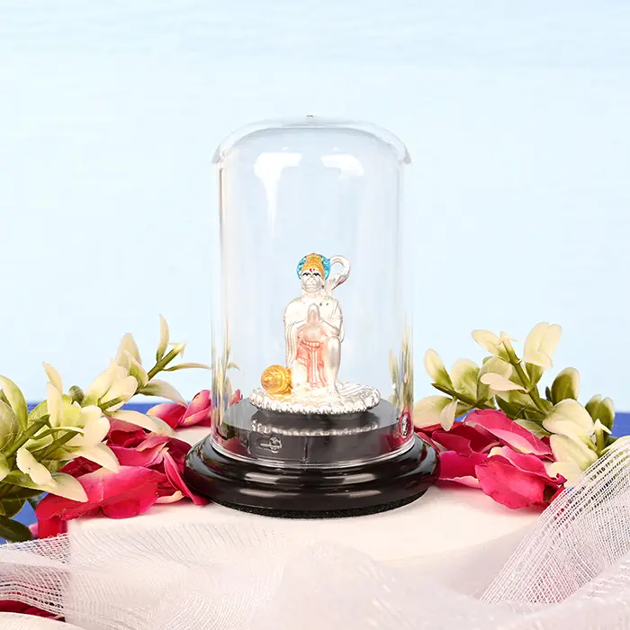 999 Silver Lord Hanuman Ji Murti