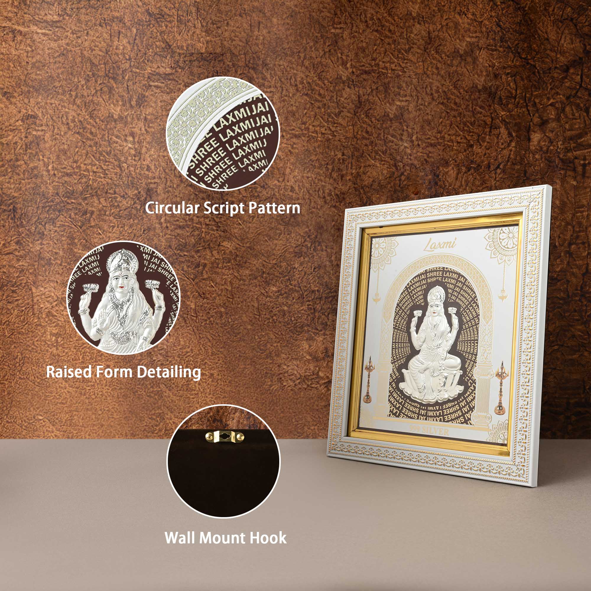 999 Silver Maa Lakshmi Frame - Image 3