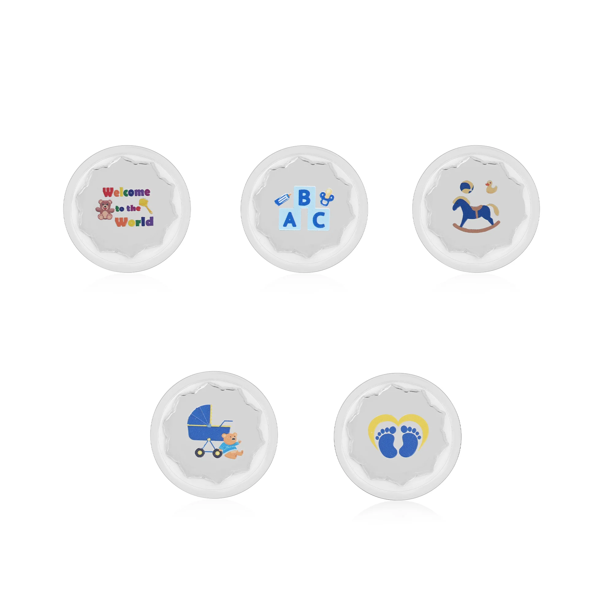 999 Silver Musical Baby Boy Coin Box (5 Coins) - Image 3