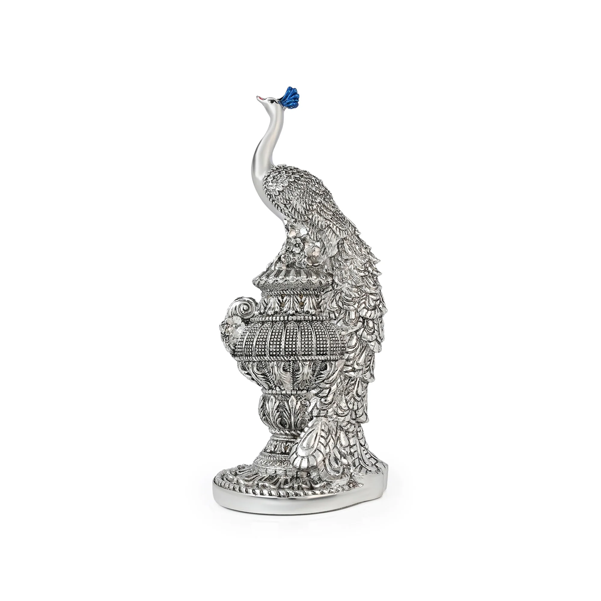 999 Silver Peacock Showpiece - Image 4