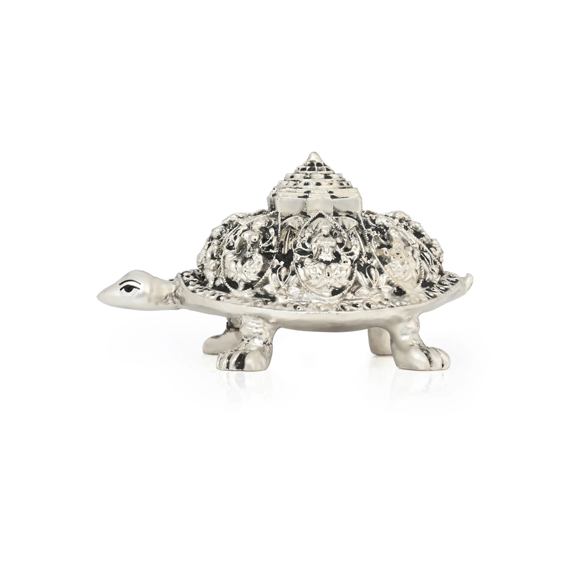 999 Silver Plated Ashtalakshmi Tortoise - Image 4