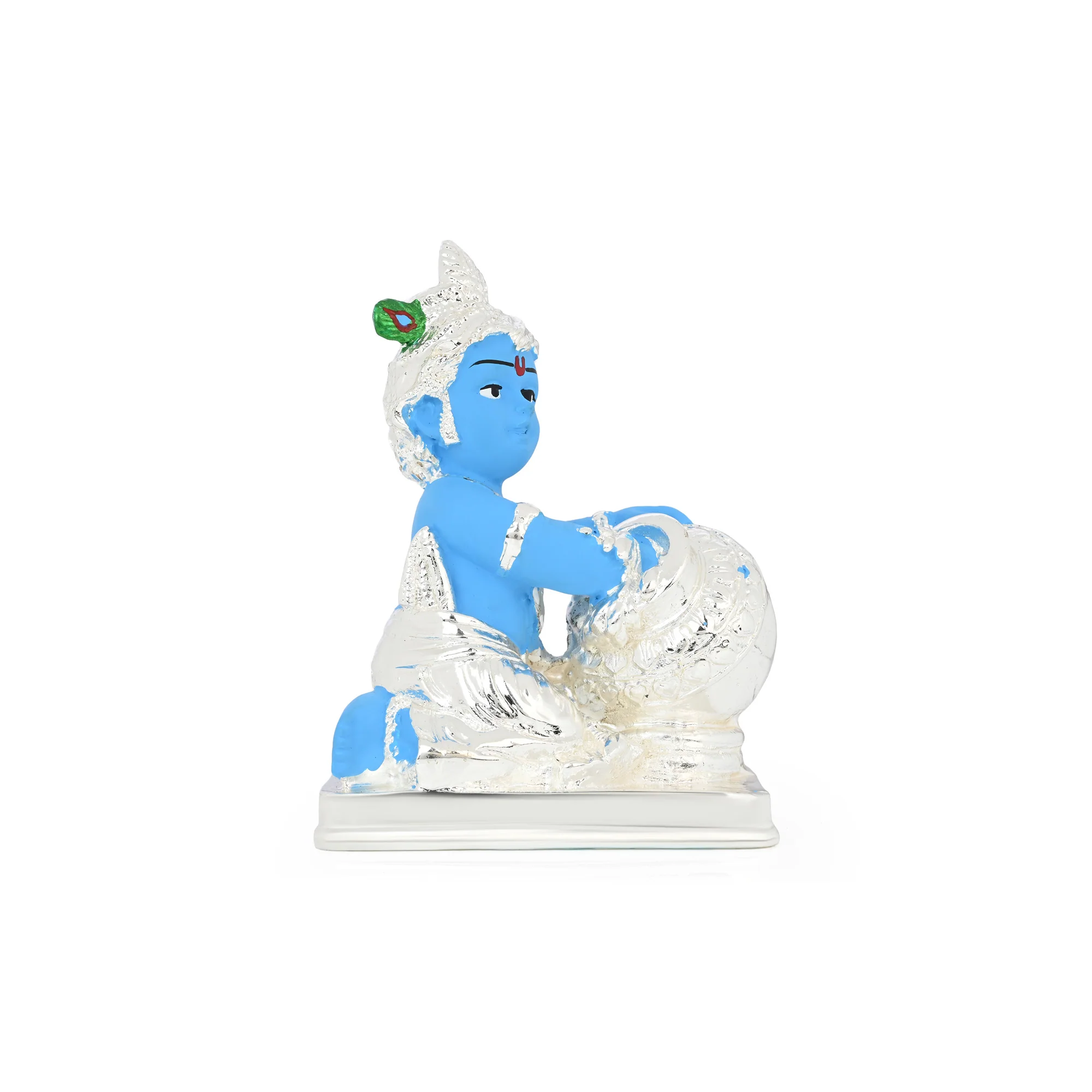 999 Silver Plated Bal Gopal Idol - Image 4