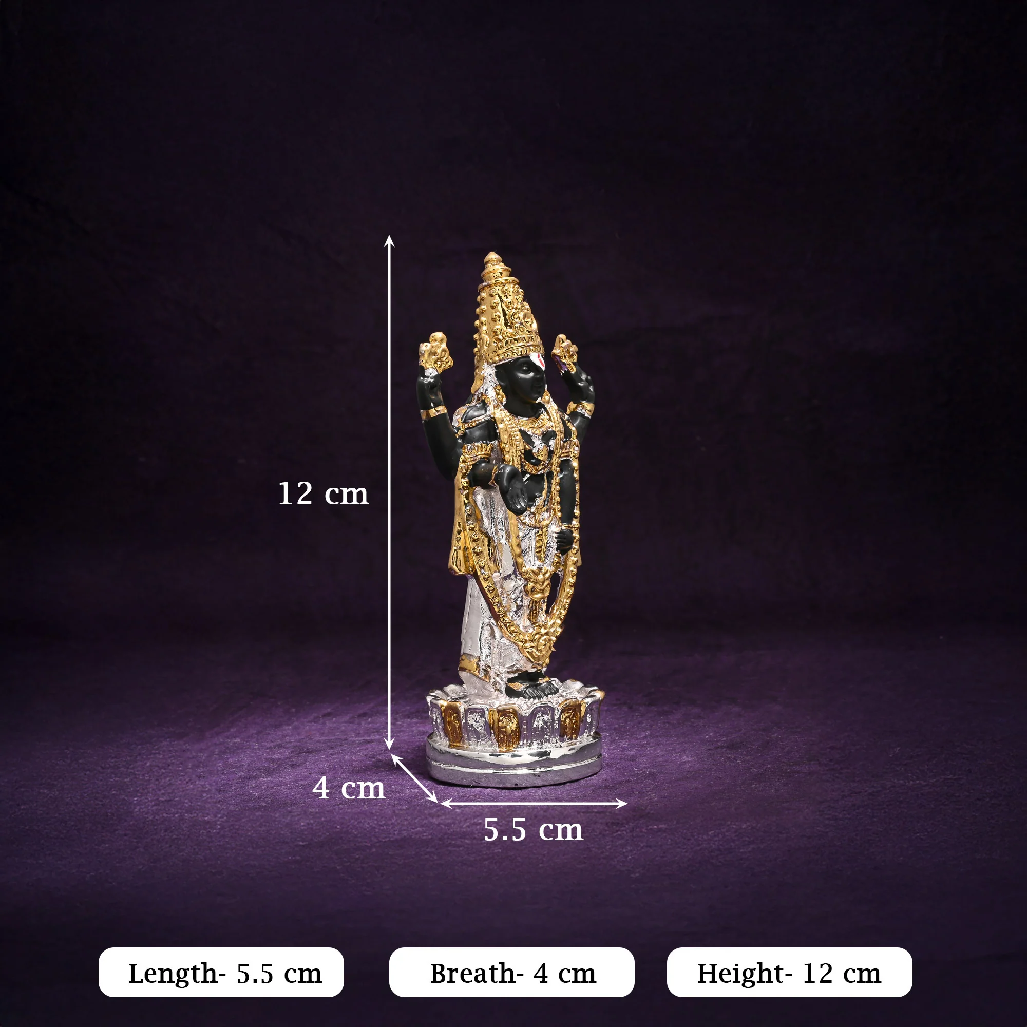 999 Silver Plated Balaji Idol - Image 5