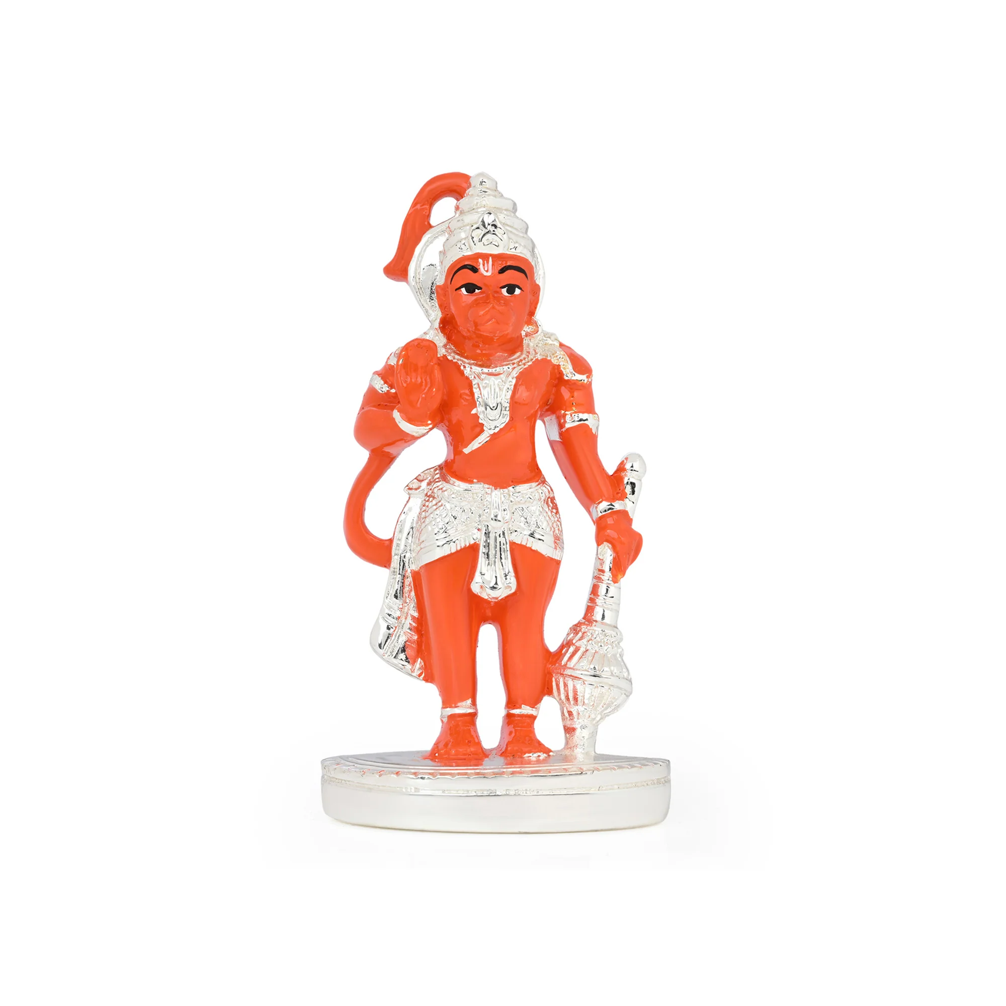 999 Silver Plated Hanuman Ji Idol - Image 4