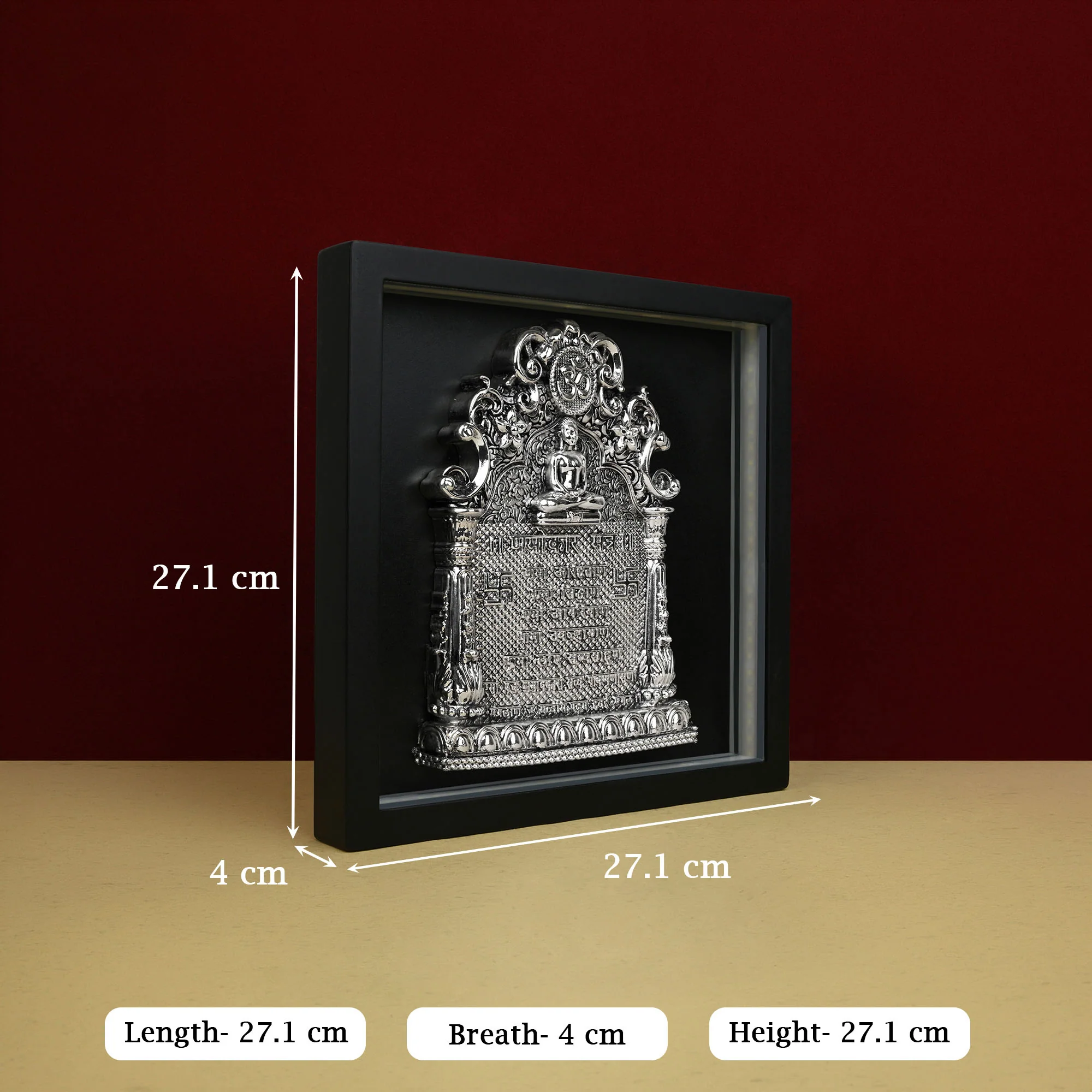 999 Silver Plated Jain Navkar LED Frame - Image 6