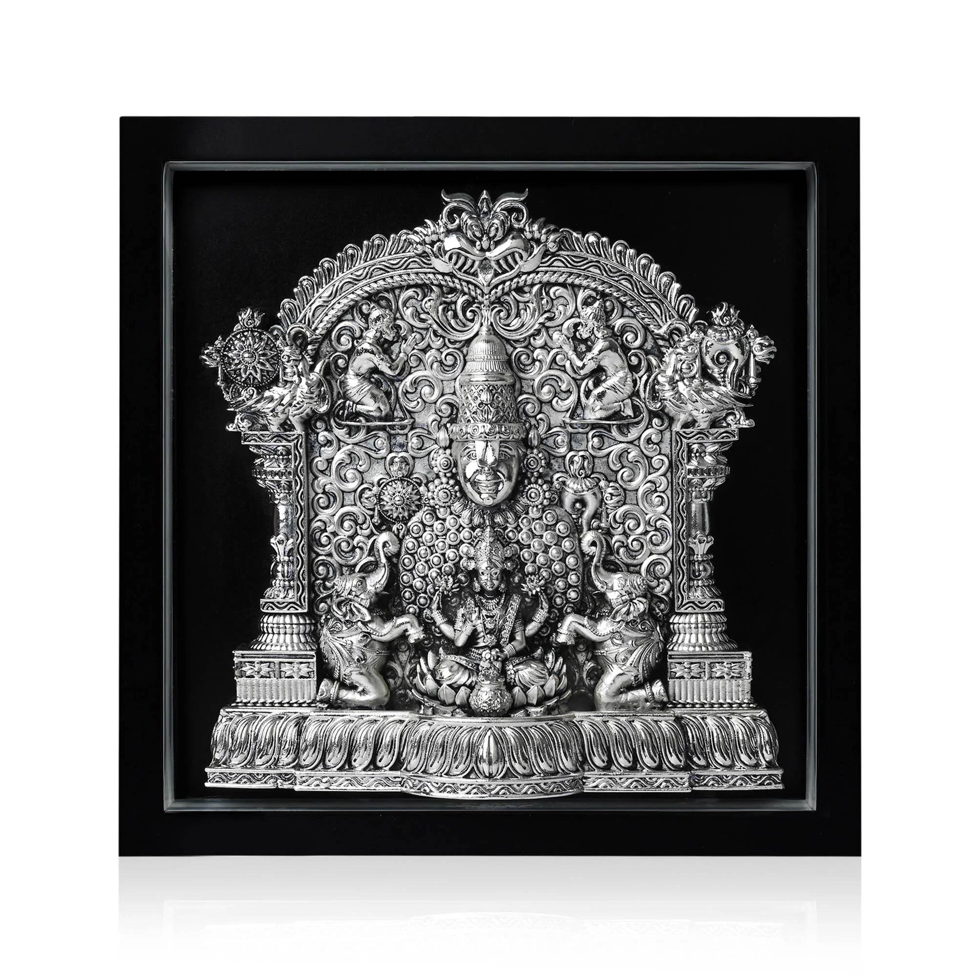 999 Silver Lakshmi Venkateshwar LED Frame - Image 4