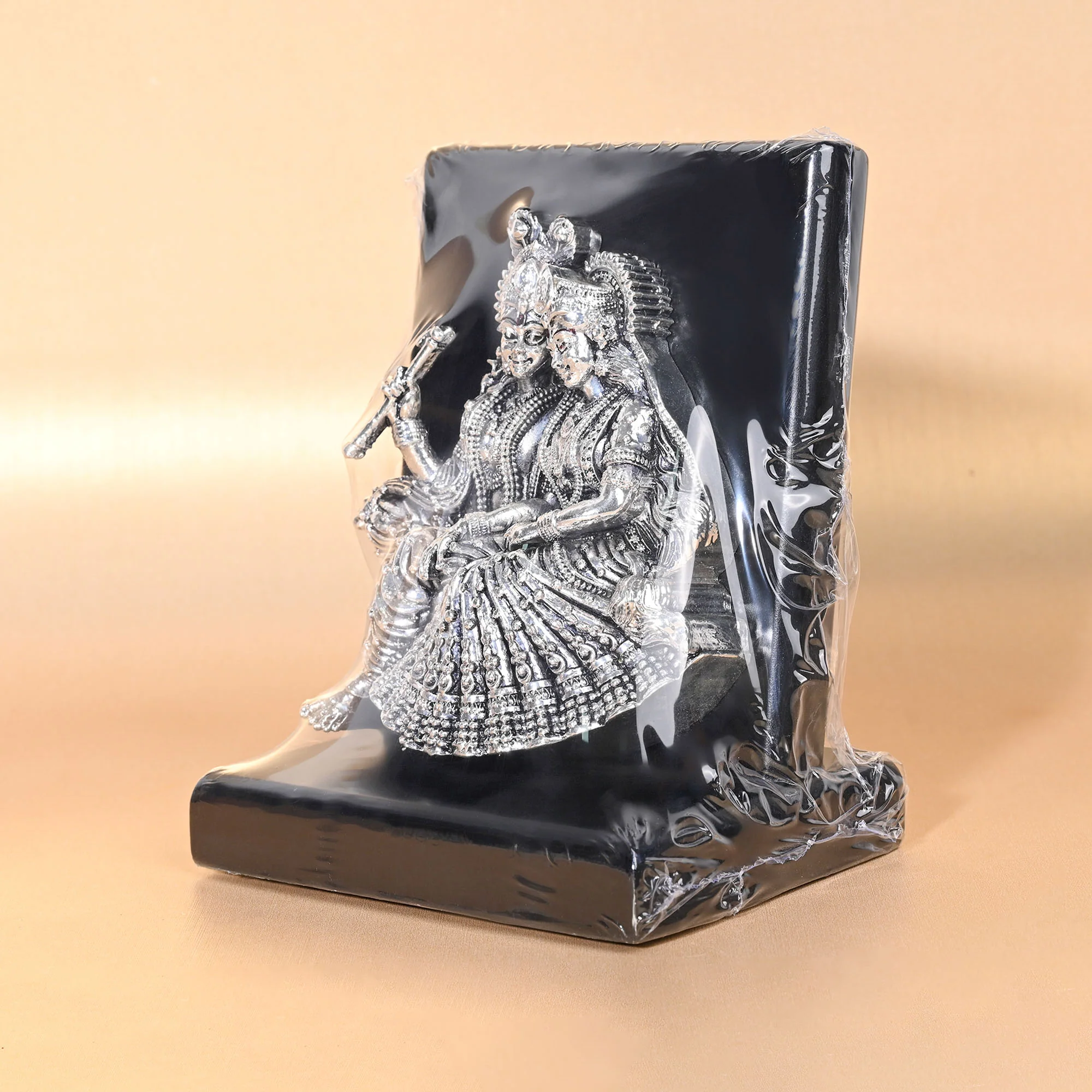 999 Silver Radha Krishna Decorative Idol - Image 5