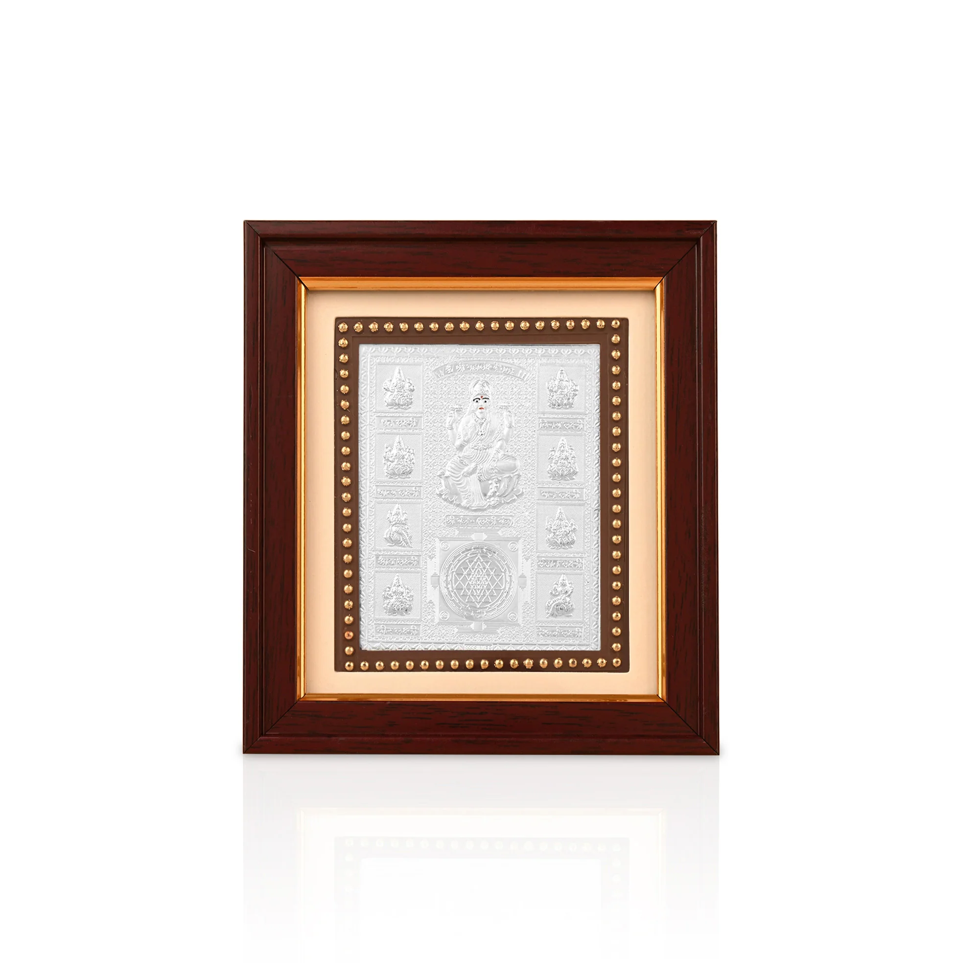 999 Silver Shree Ashtalakshmi Yantra Frame - Image 4